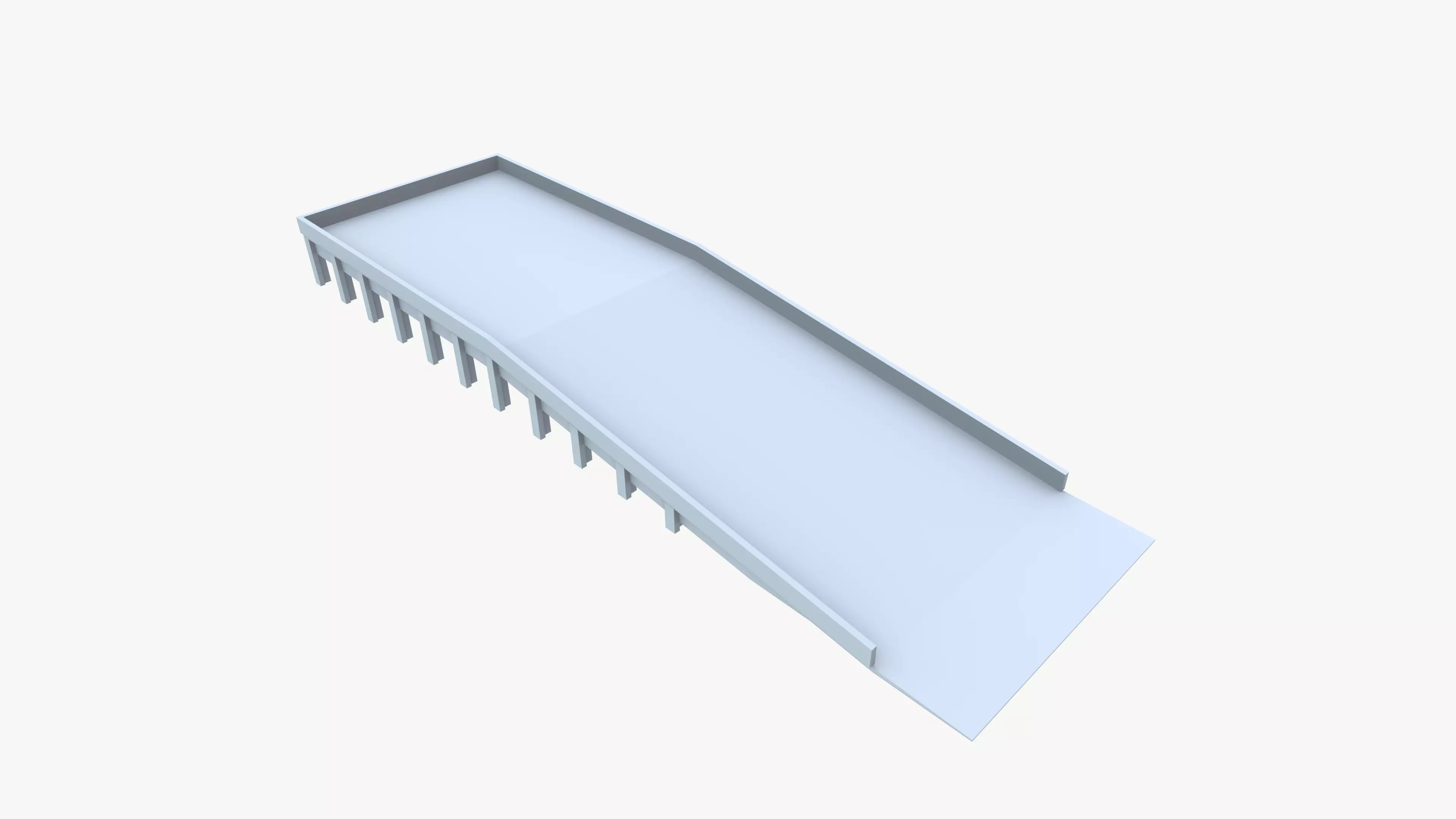 Dock Ramp Low-poly 3D model_10