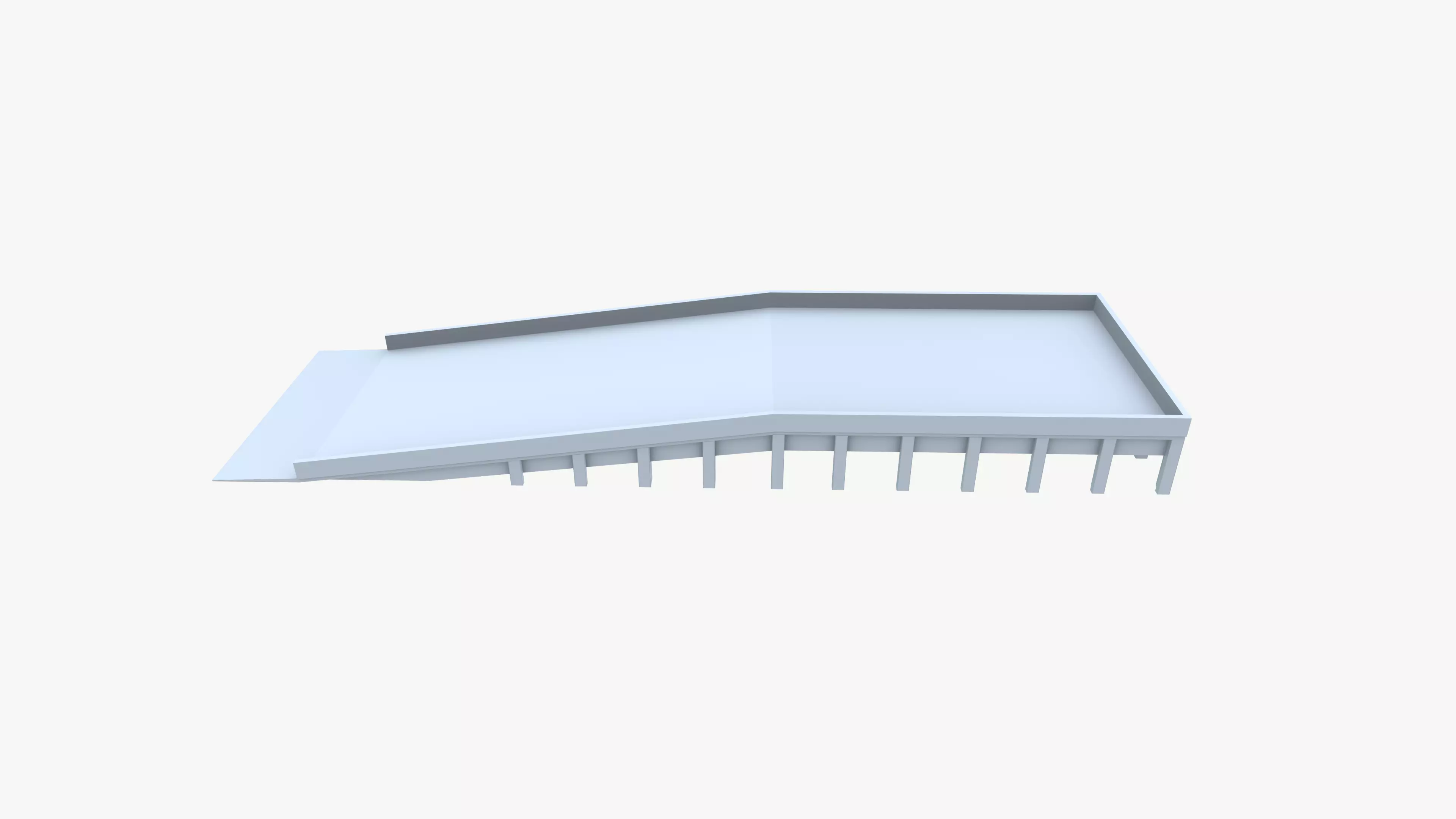 Dock Ramp Low-poly 3D model_7