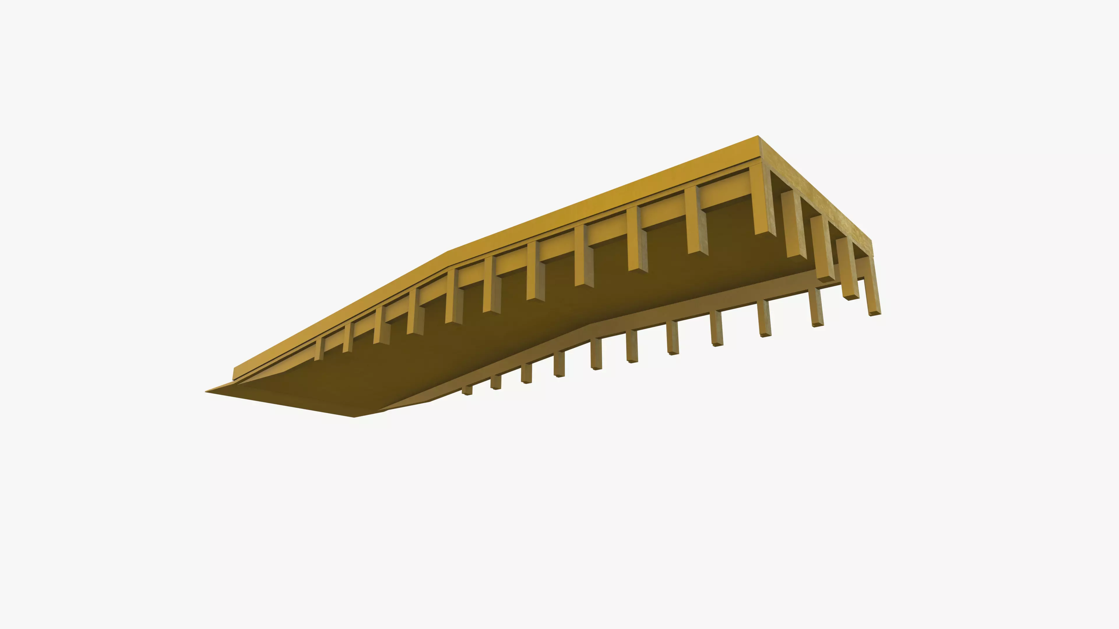 Dock Ramp Low-poly 3D model_0