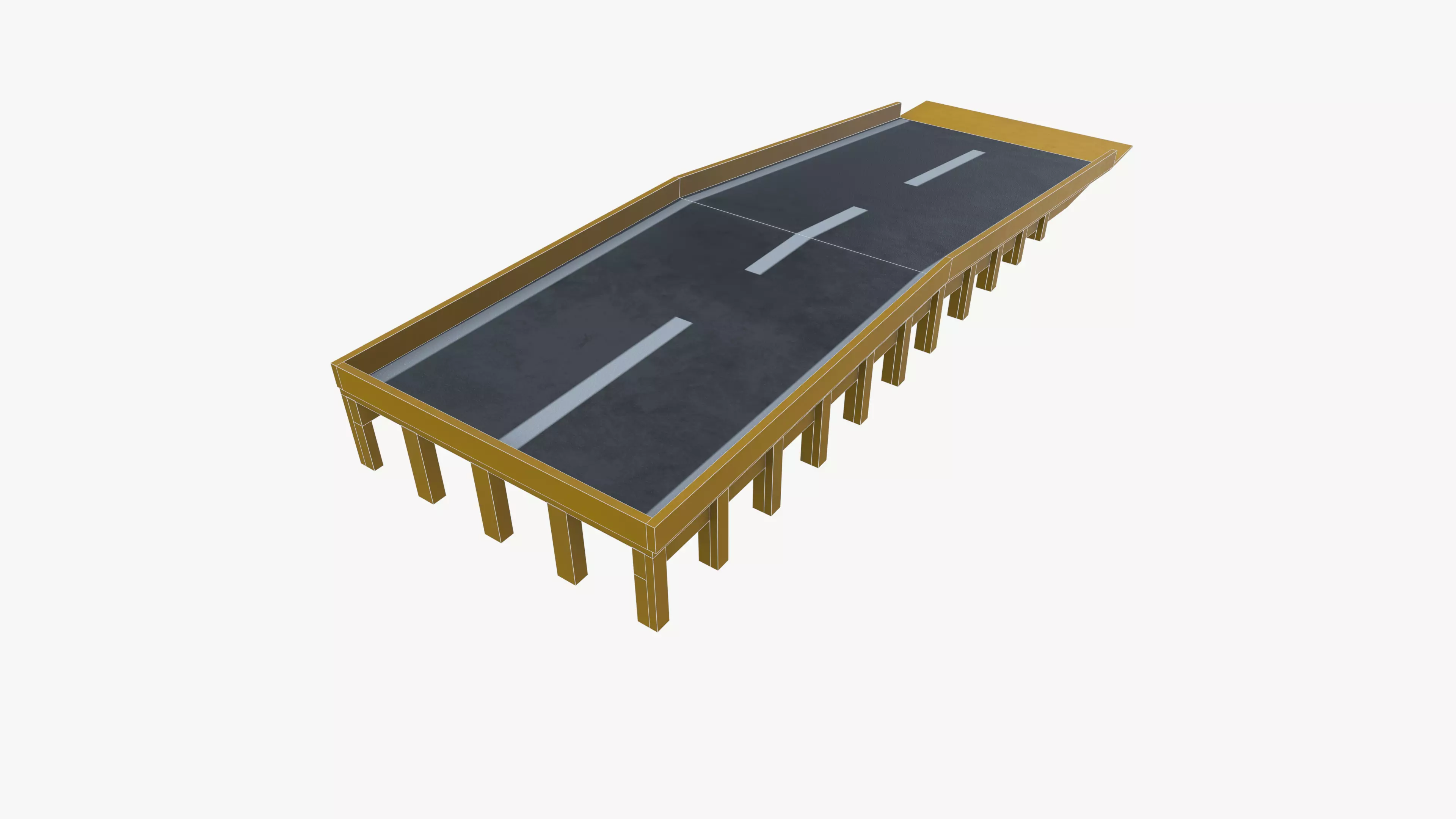 Dock Ramp Low-poly 3D model_14