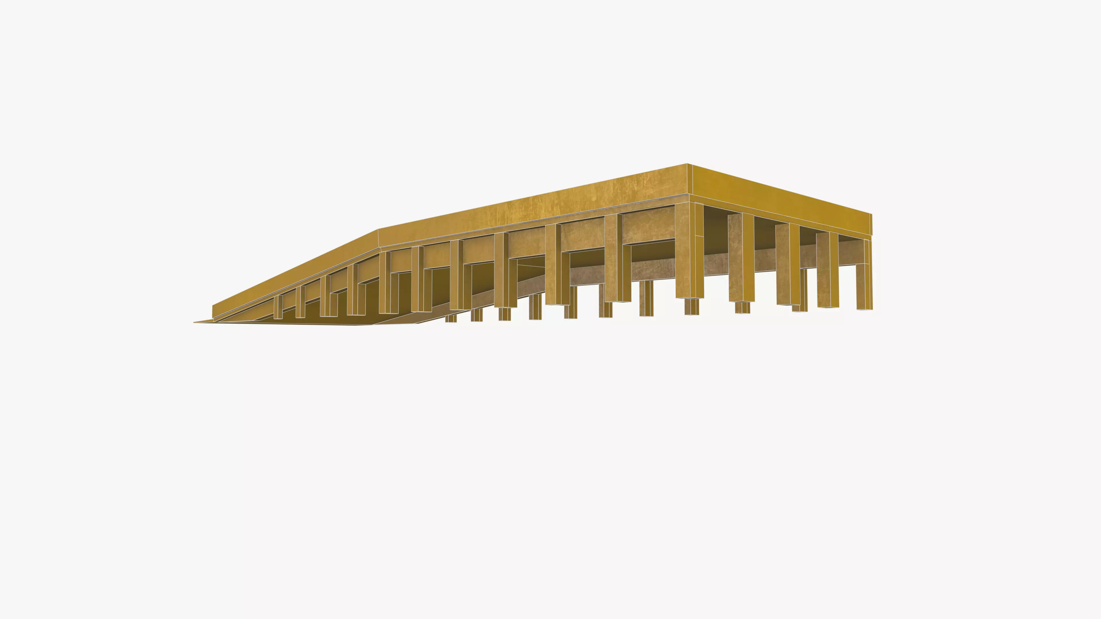 Dock Ramp Low-poly 3D model_11