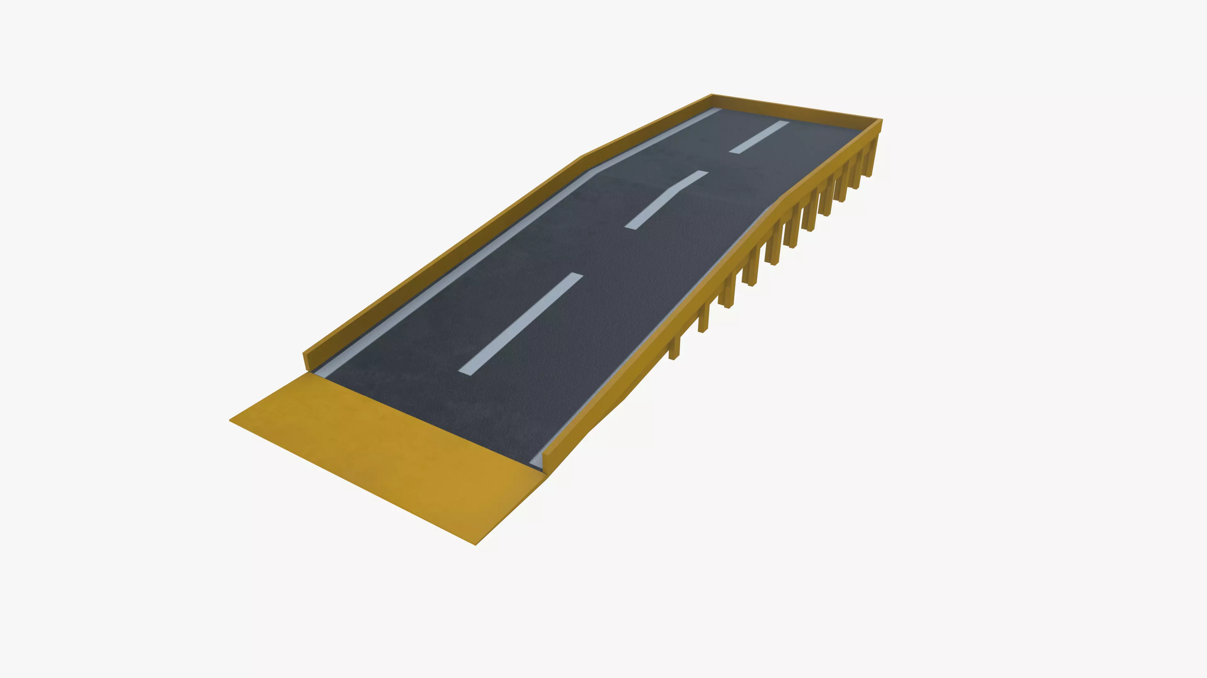 Dock Ramp Low-poly 3D model_5