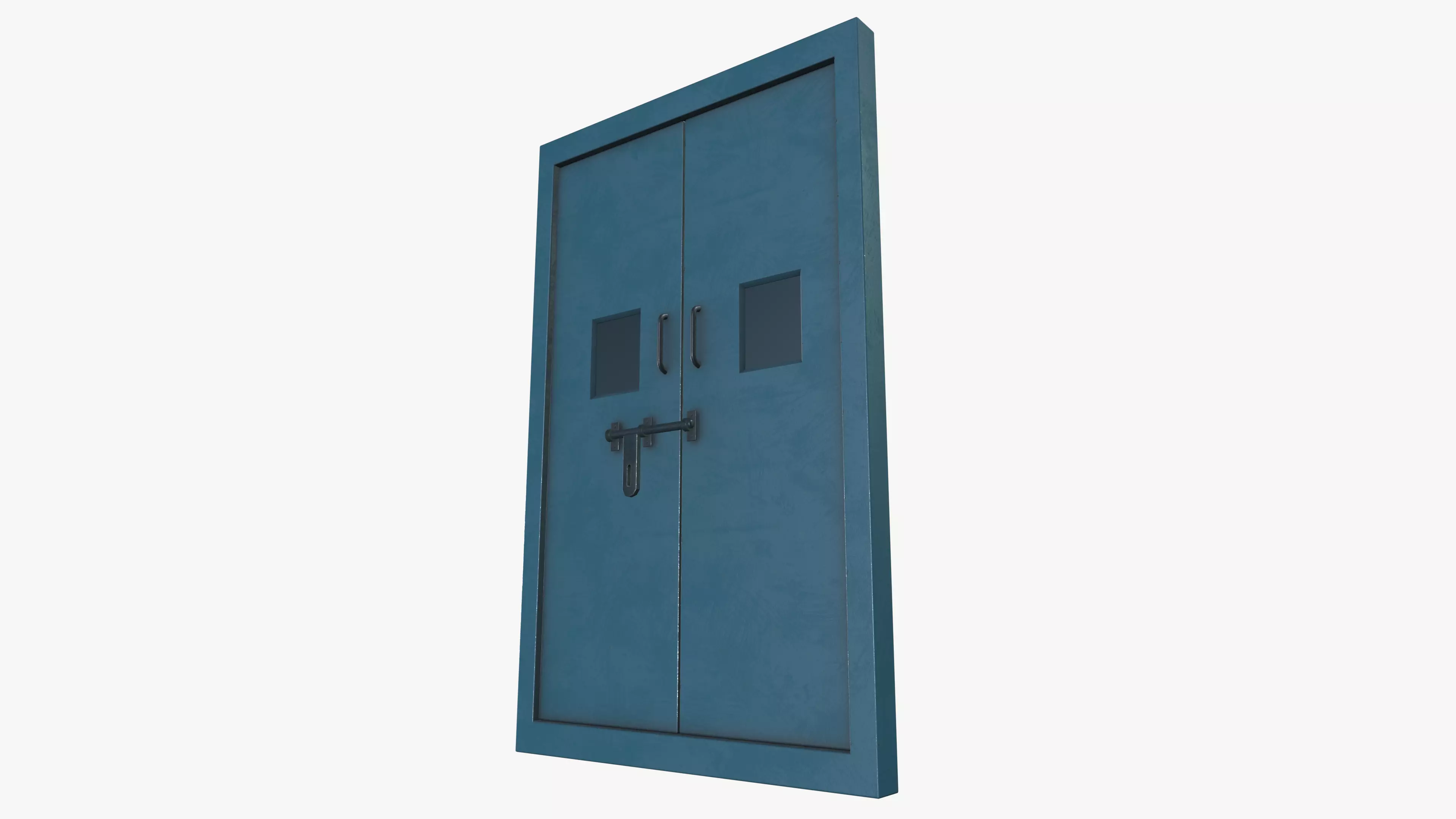 Blue Door Low-poly 3D model