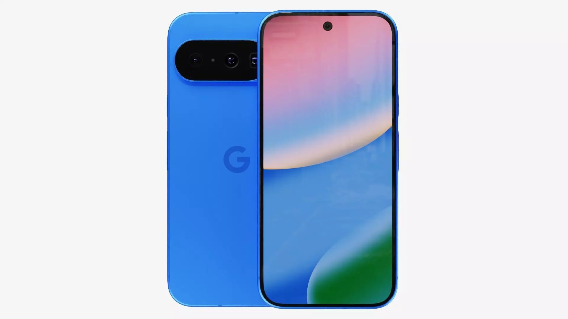 Google Pixel 10 Indigo Low-poly 3D model_1