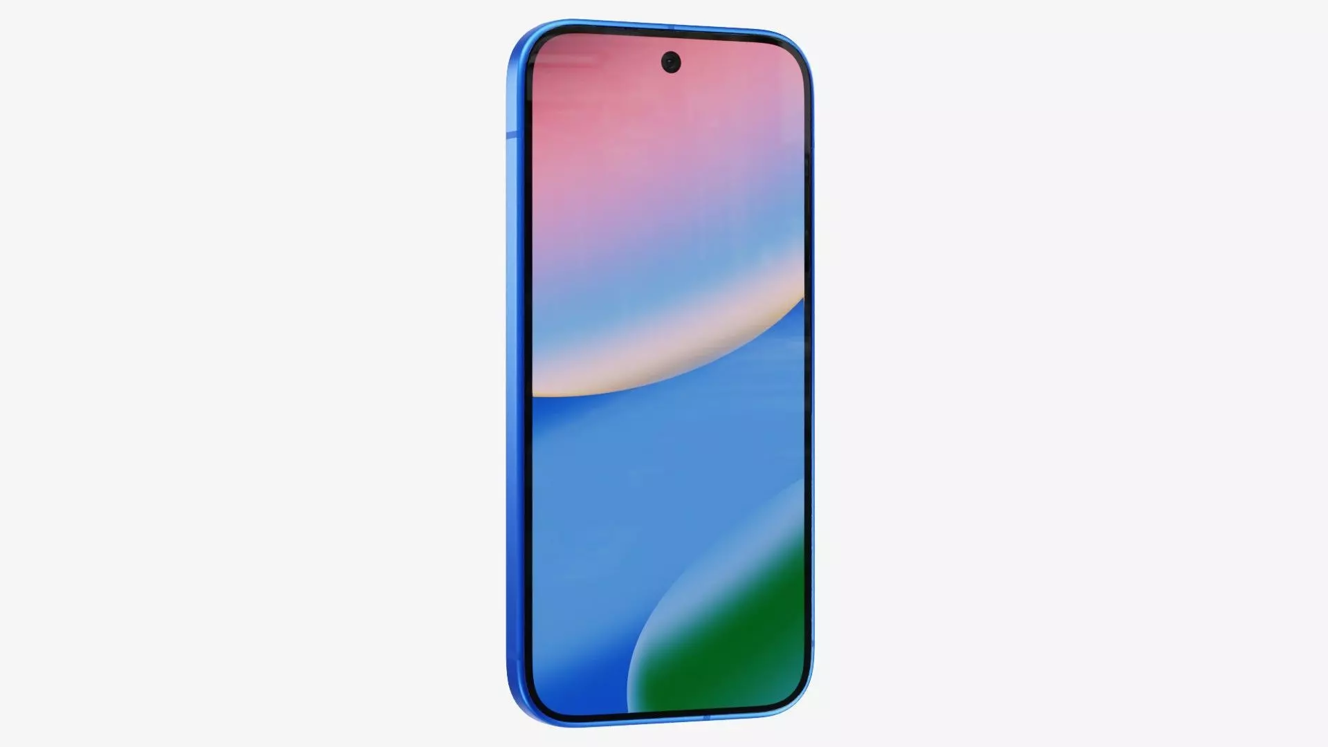 Google Pixel 10 Indigo Low-poly 3D model_9