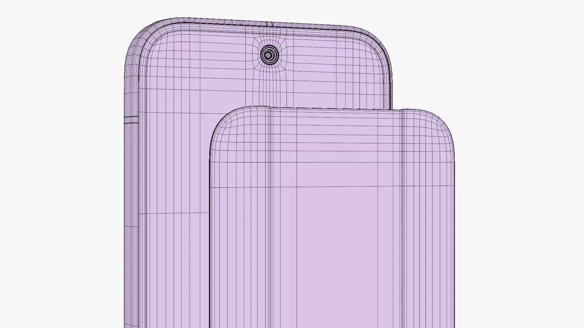 Google Pixel 10 Indigo Low-poly 3D model_15