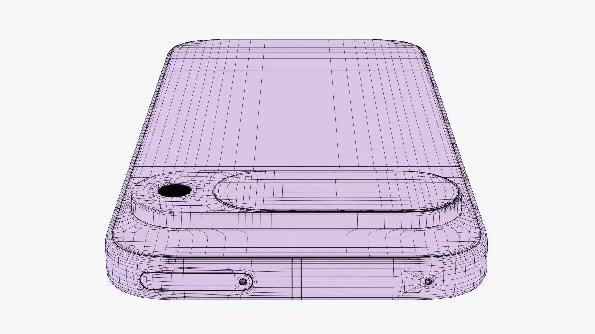 Google Pixel 10 Indigo Low-poly 3D model_16