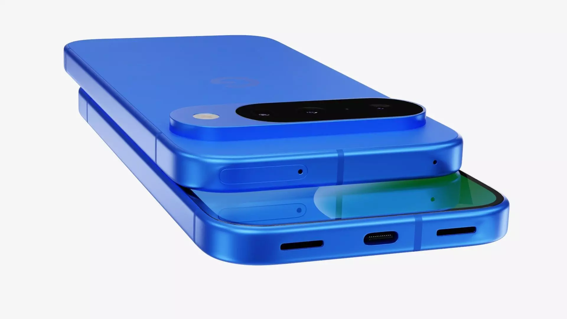 Google Pixel 10 Indigo Low-poly 3D model_8