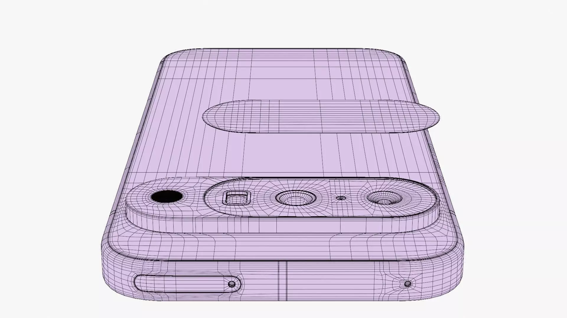 Google Pixel 10 Indigo Low-poly 3D model_17