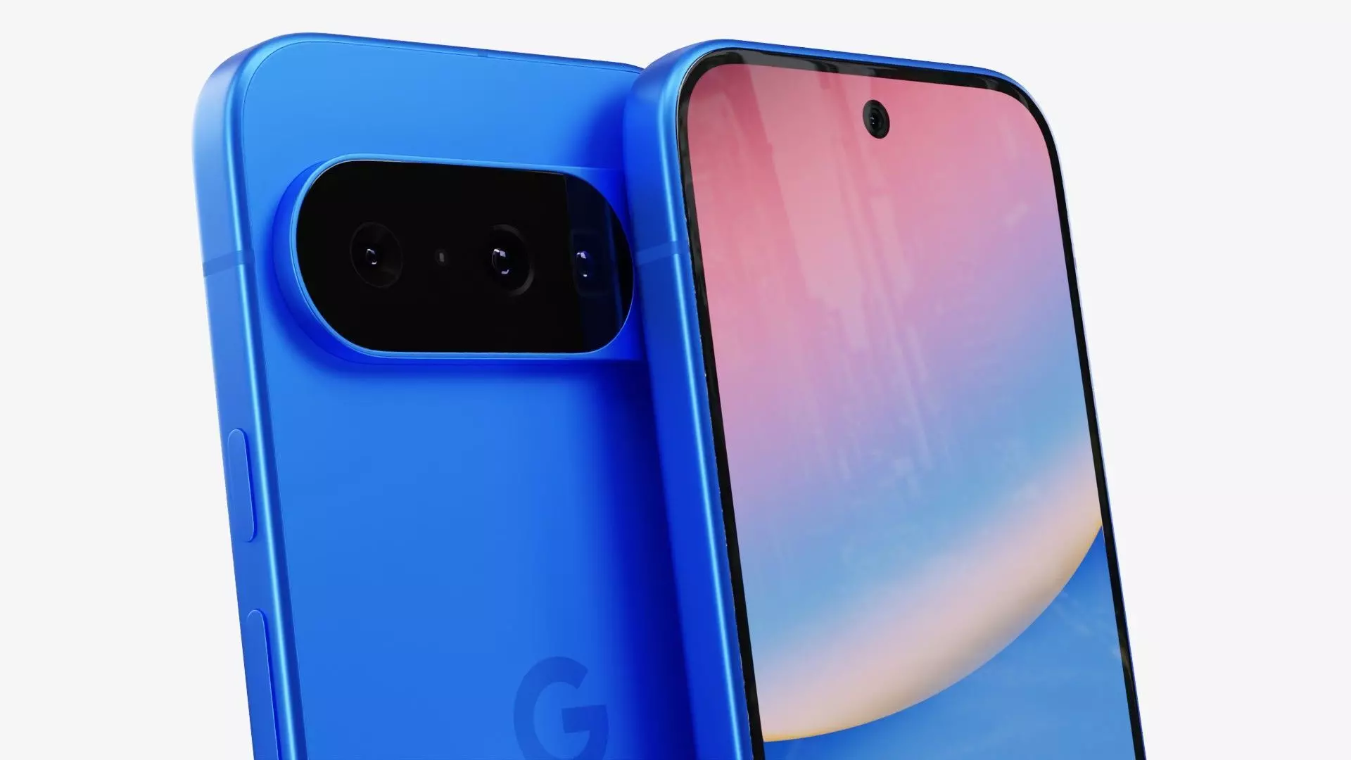 Google Pixel 10 Indigo Low-poly 3D model_3