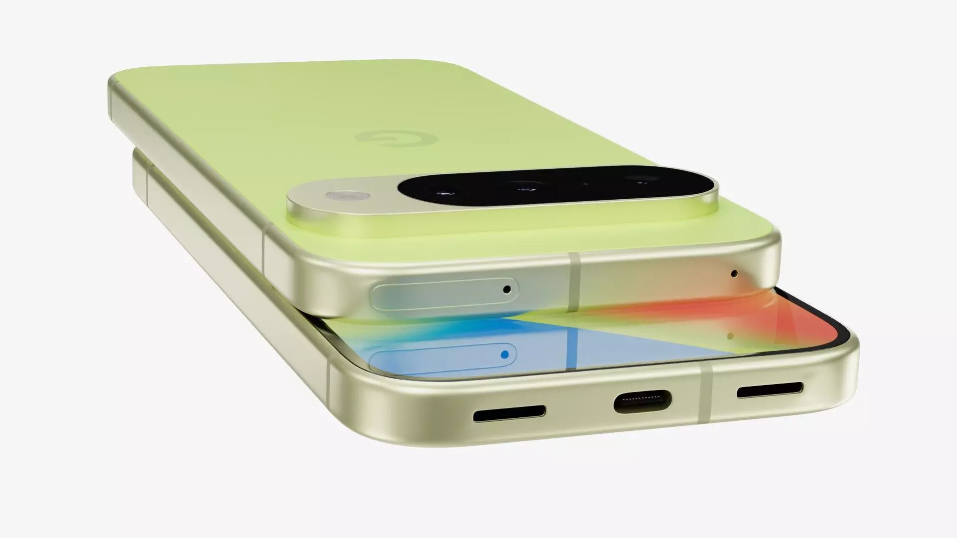 Google Pixel 10 Lemongrass Low-poly 3D model_8