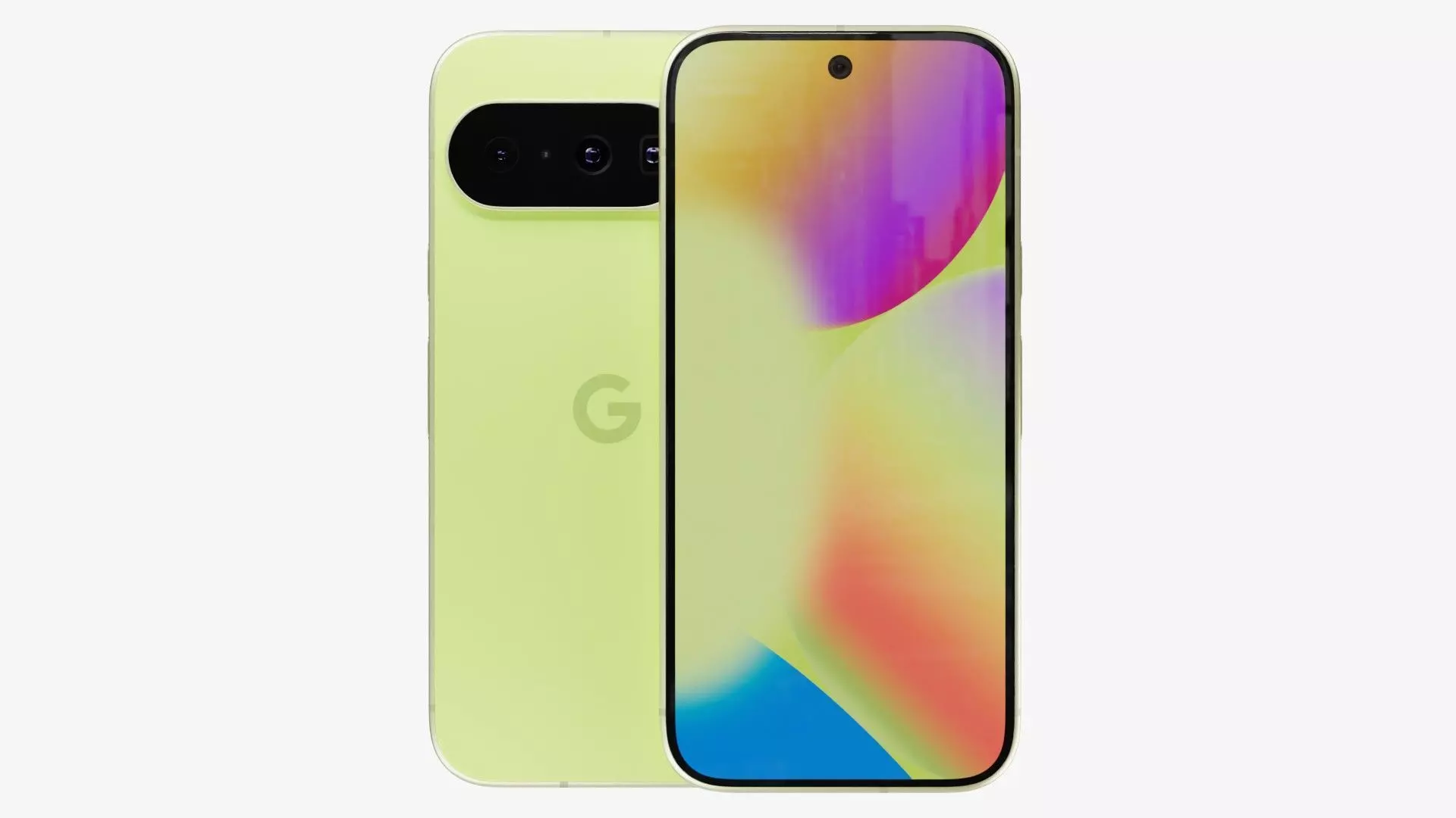 Google Pixel 10 Lemongrass Low-poly 3D model_1