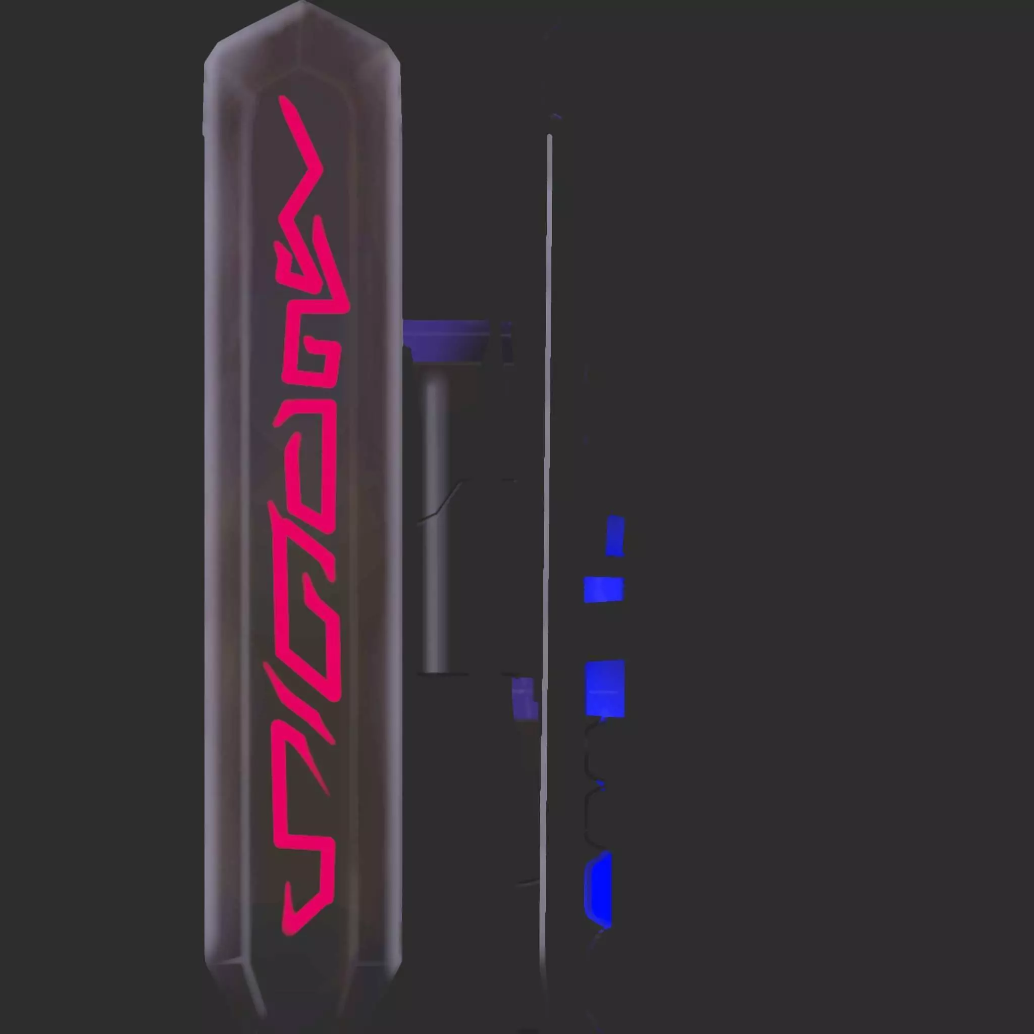 Low poly stylized game sword and dagger Low-poly 3D model_9