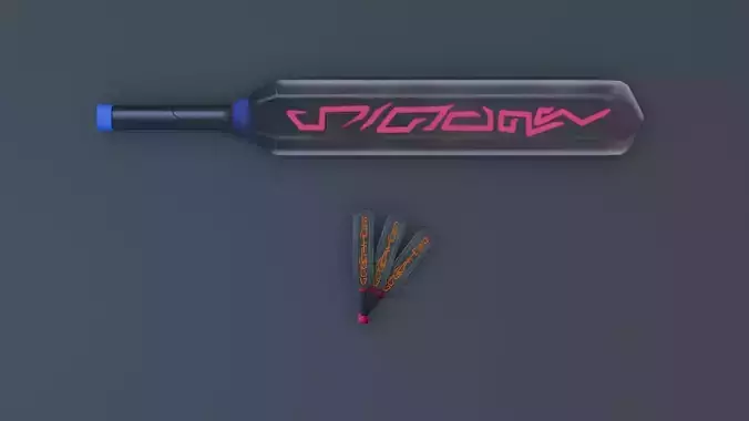 Low poly stylized game sword and dagger Low-poly 3D model