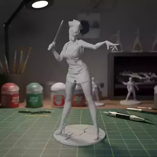 Horror Silent Hill Nurse 3D Printable Figurine STL
