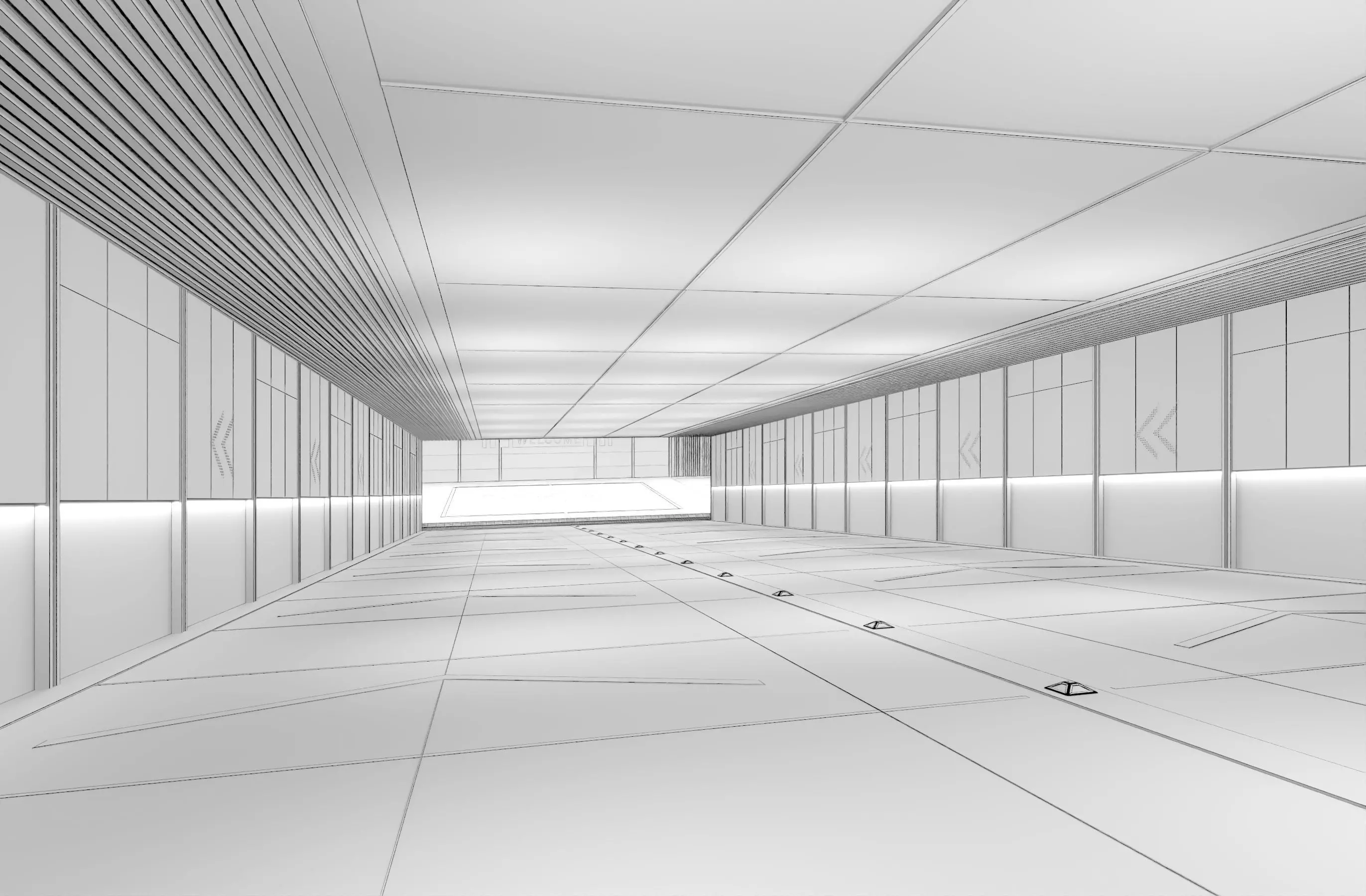 Modern Luxury Car Park - Garage Low-poly 3D model_18