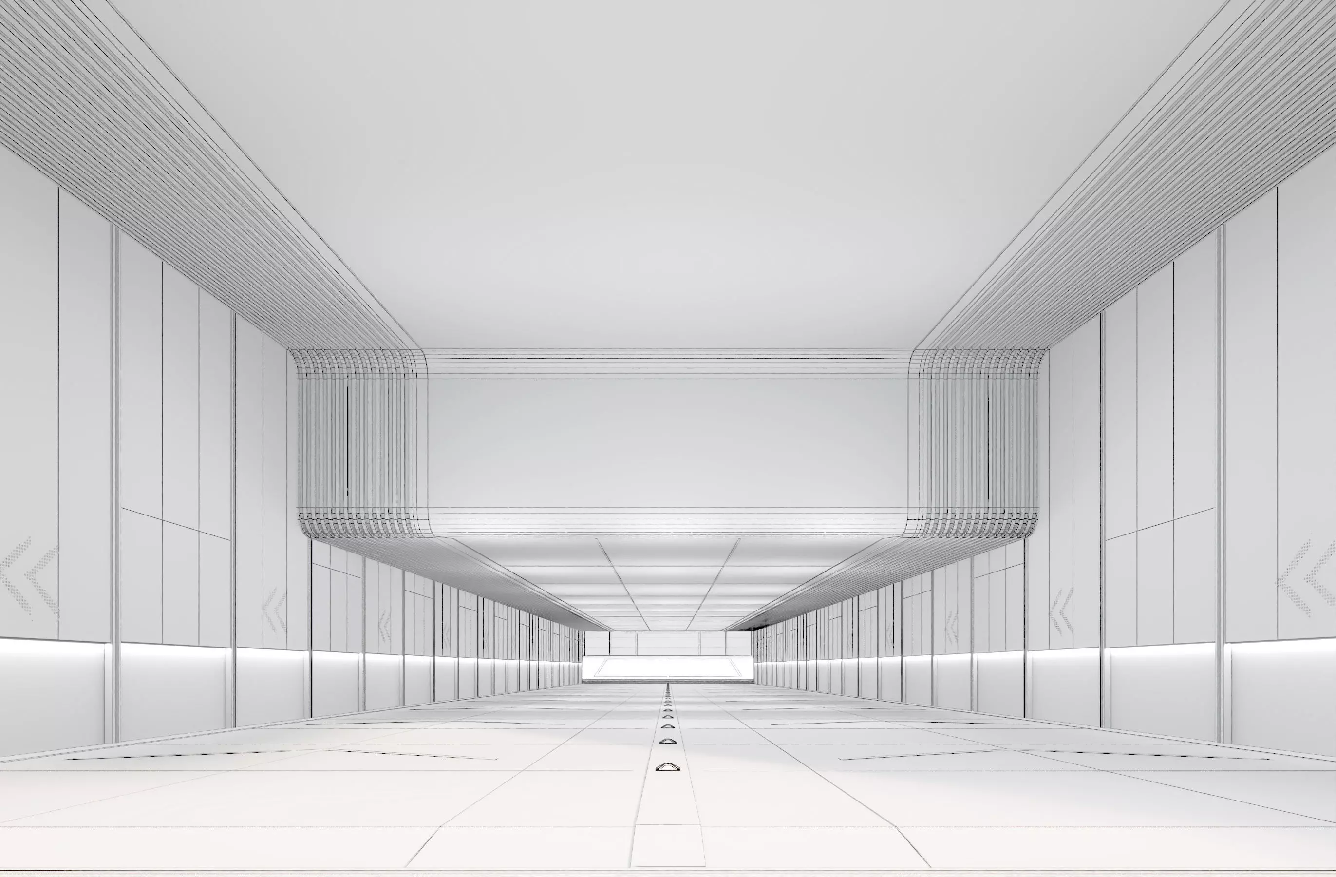 Modern Luxury Car Park - Garage Low-poly 3D model_10