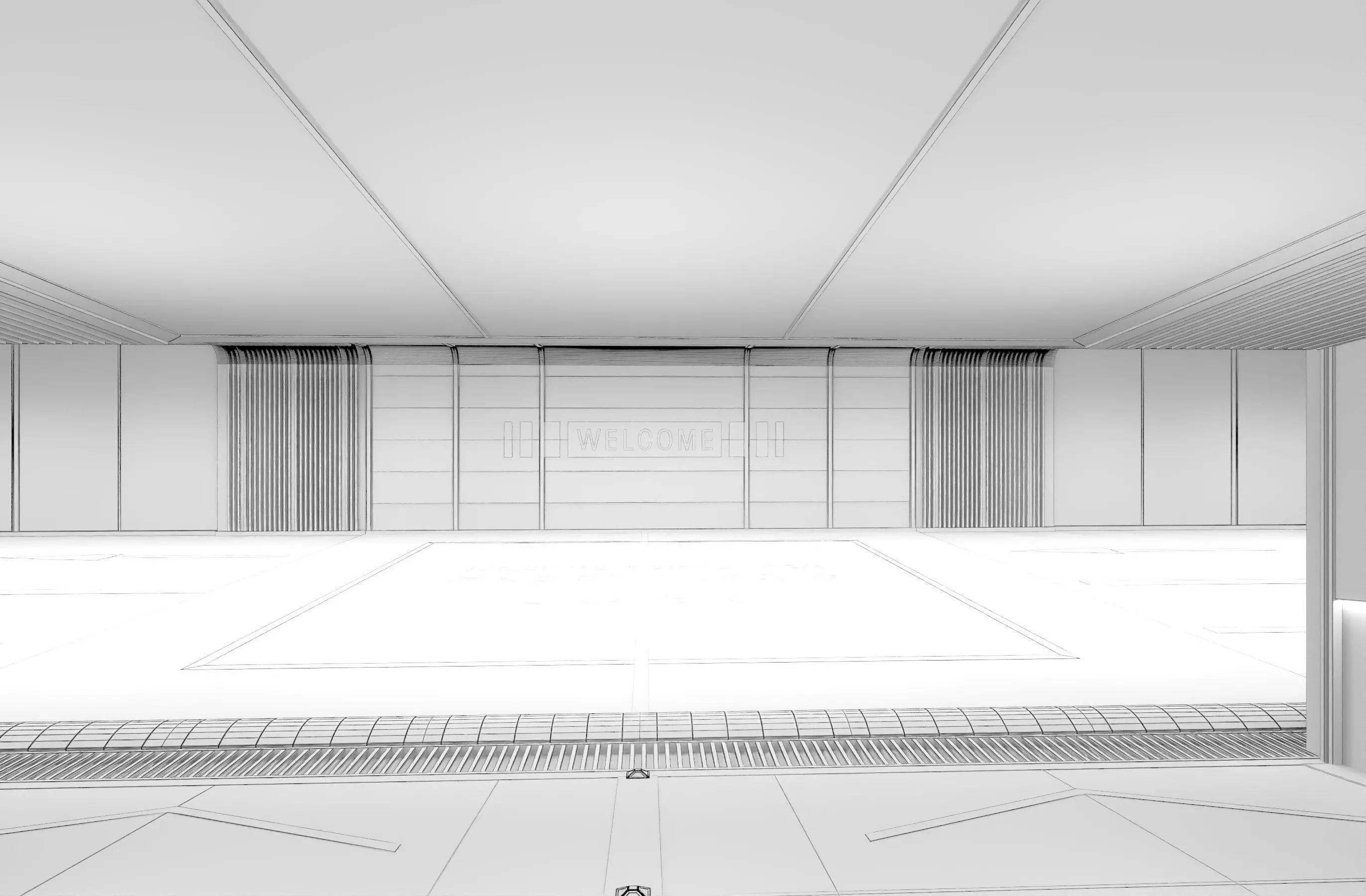 Modern Luxury Car Park - Garage Low-poly 3D model_14