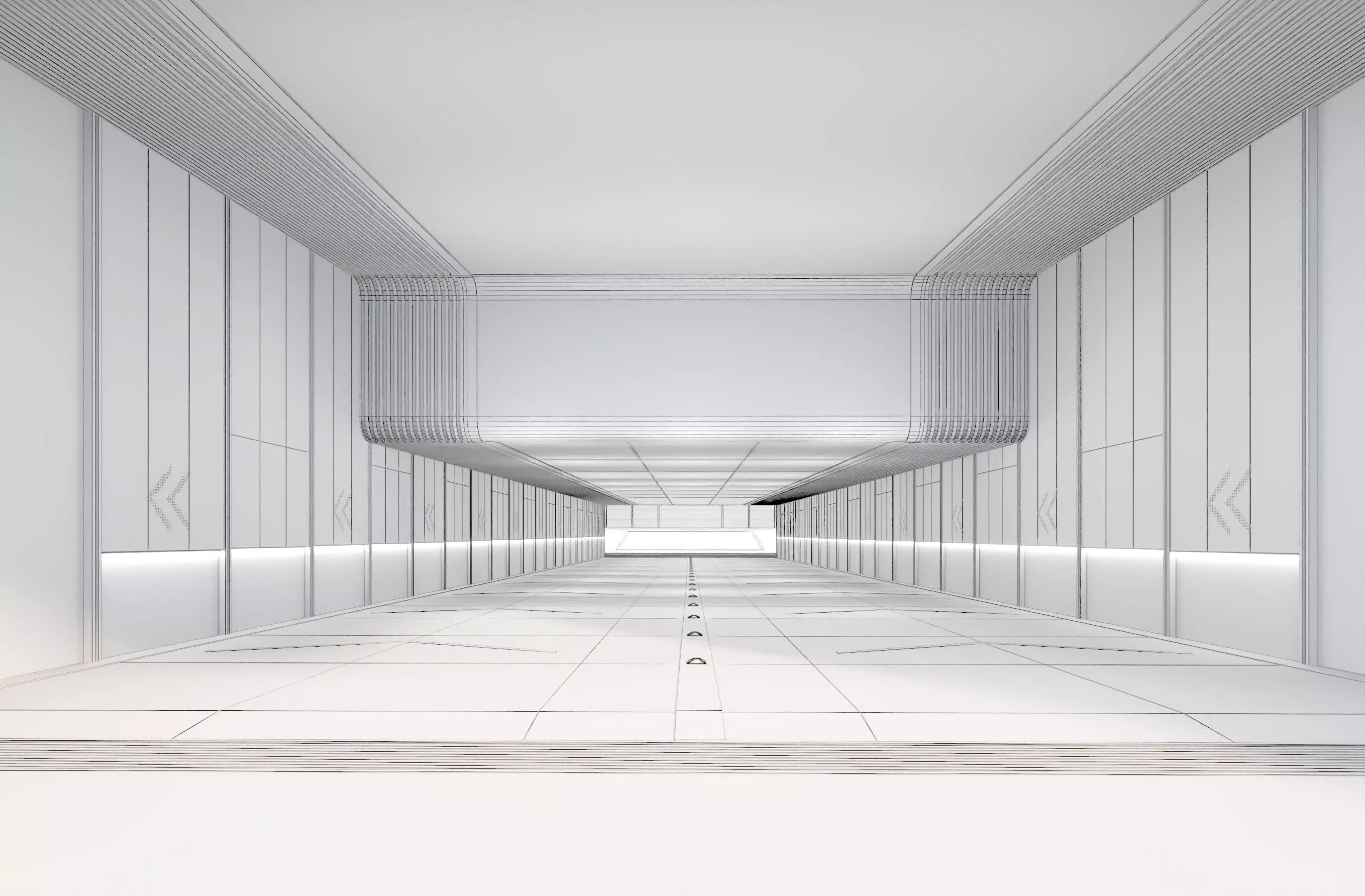 Modern Luxury Car Park - Garage Low-poly 3D model_12