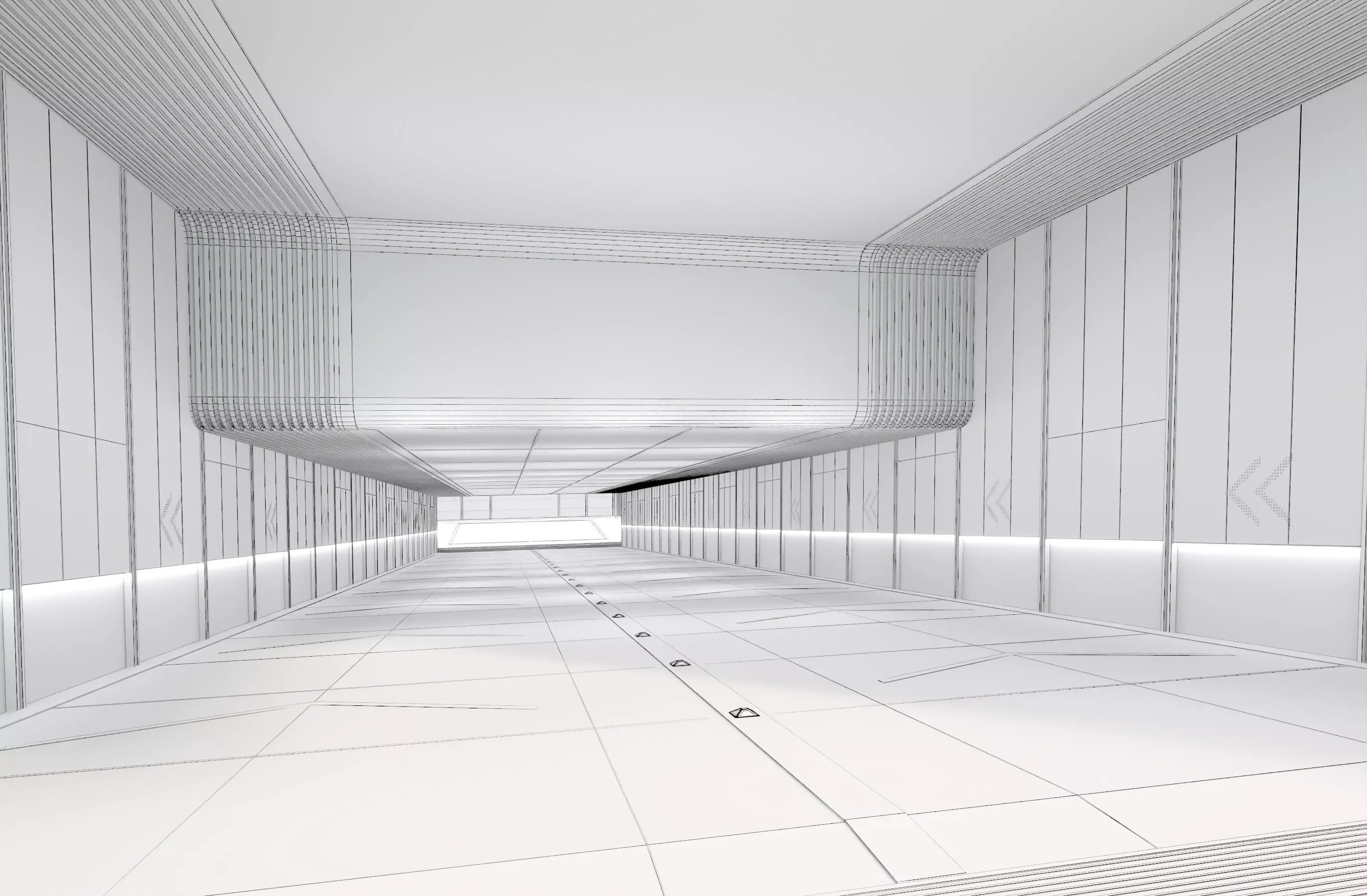 Modern Luxury Car Park - Garage Low-poly 3D model_11