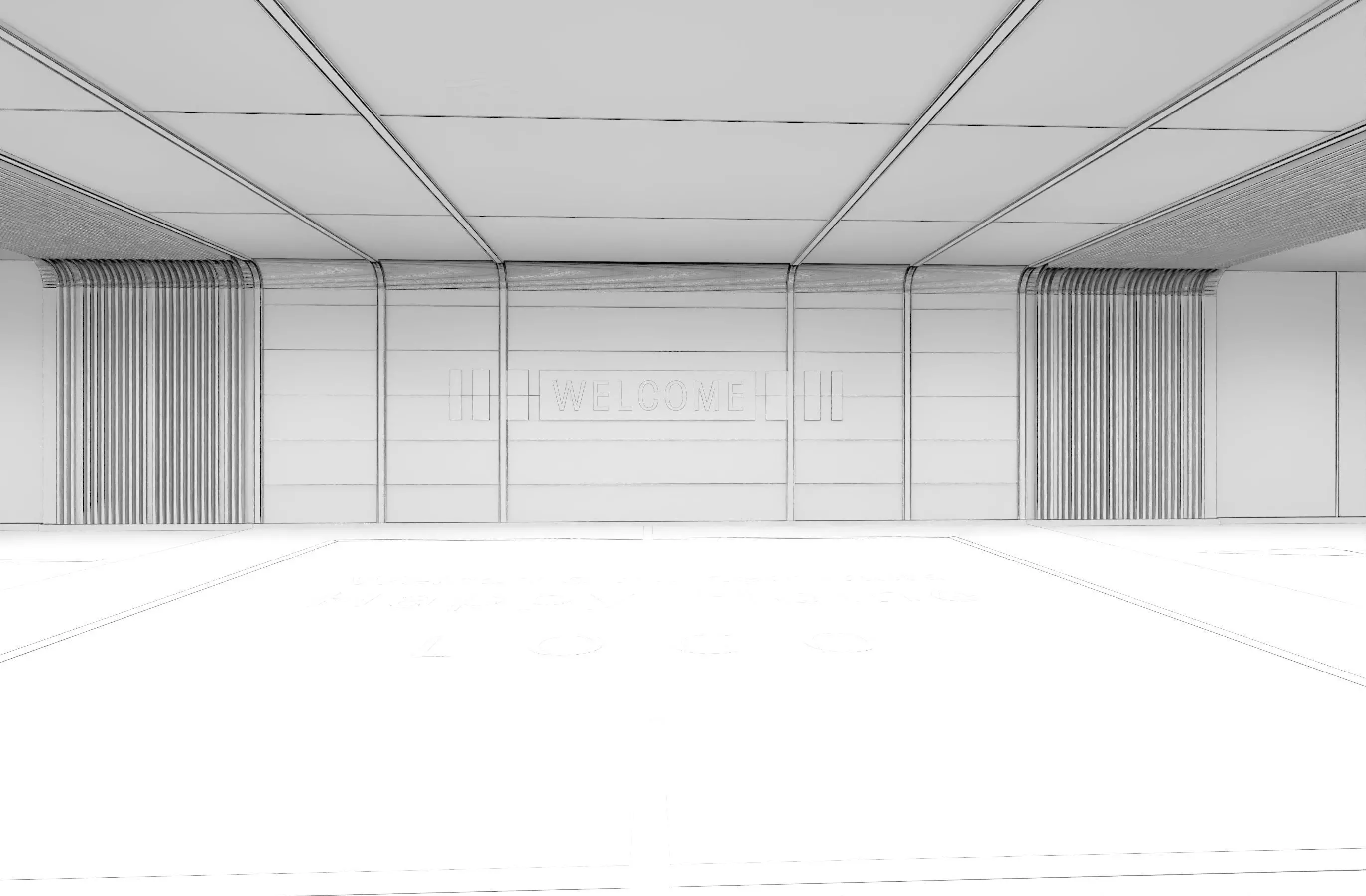 Modern Luxury Car Park - Garage Low-poly 3D model_15