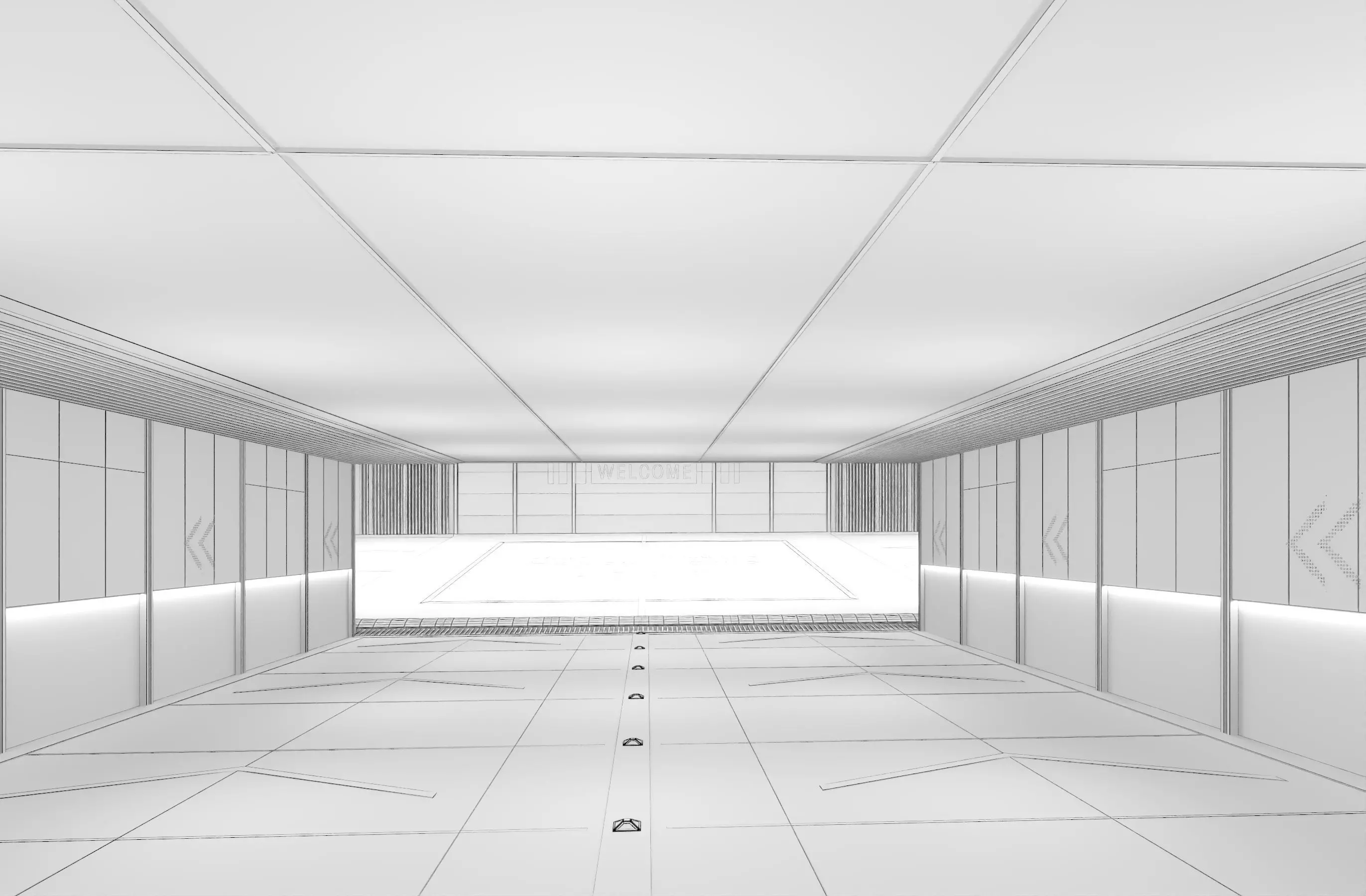 Modern Luxury Car Park - Garage Low-poly 3D model_13