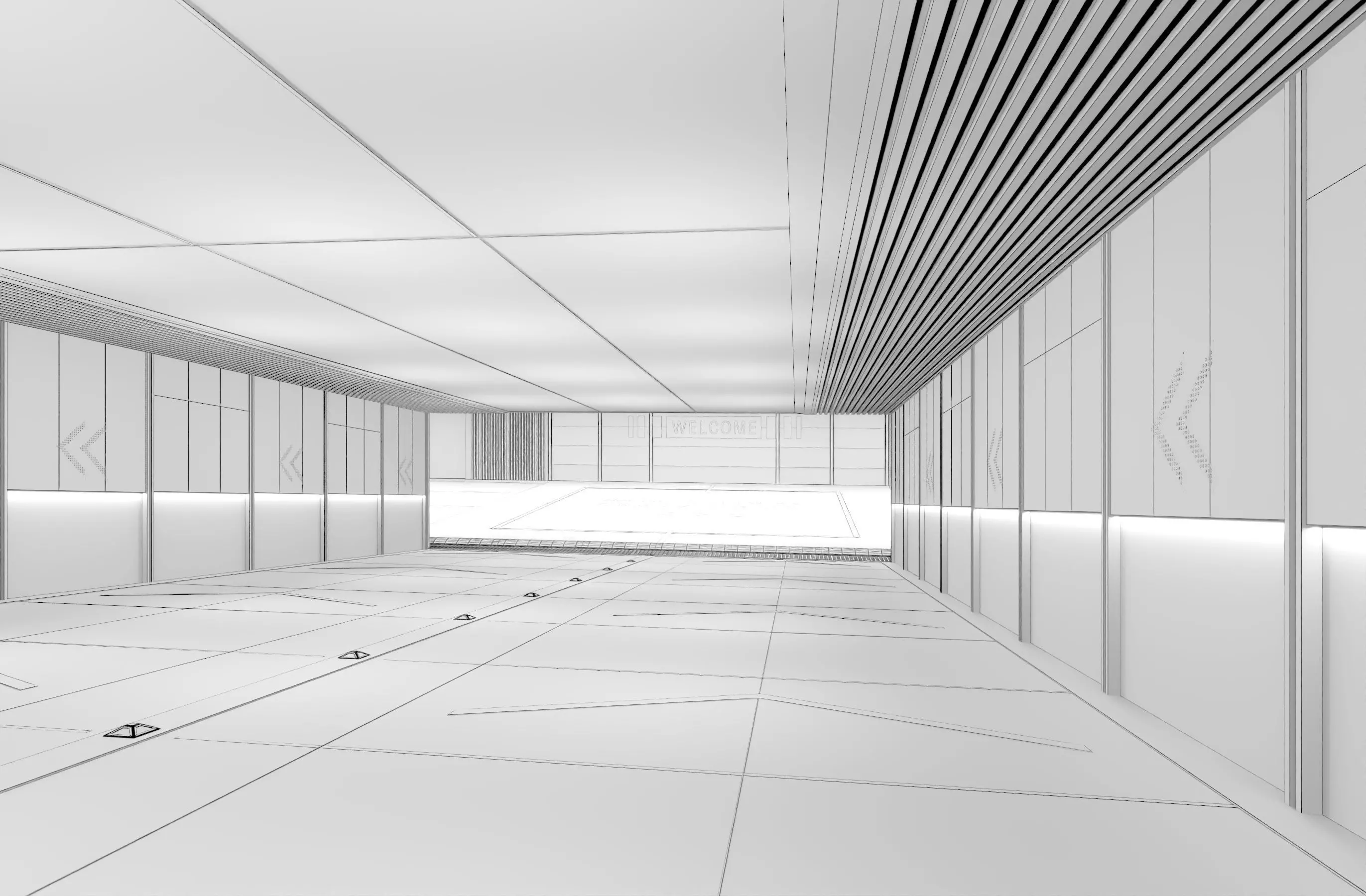 Modern Luxury Car Park - Garage Low-poly 3D model_17