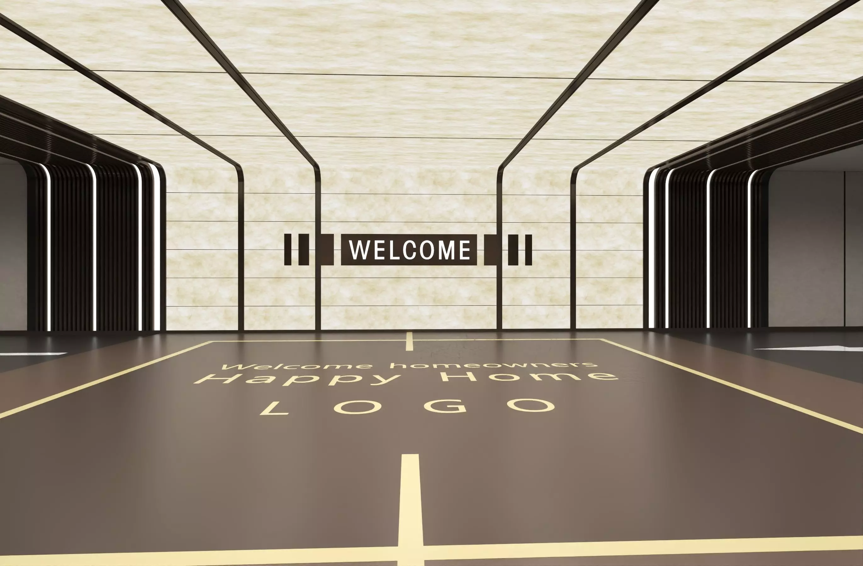 Modern Luxury Car Park - Garage Low-poly 3D model_5