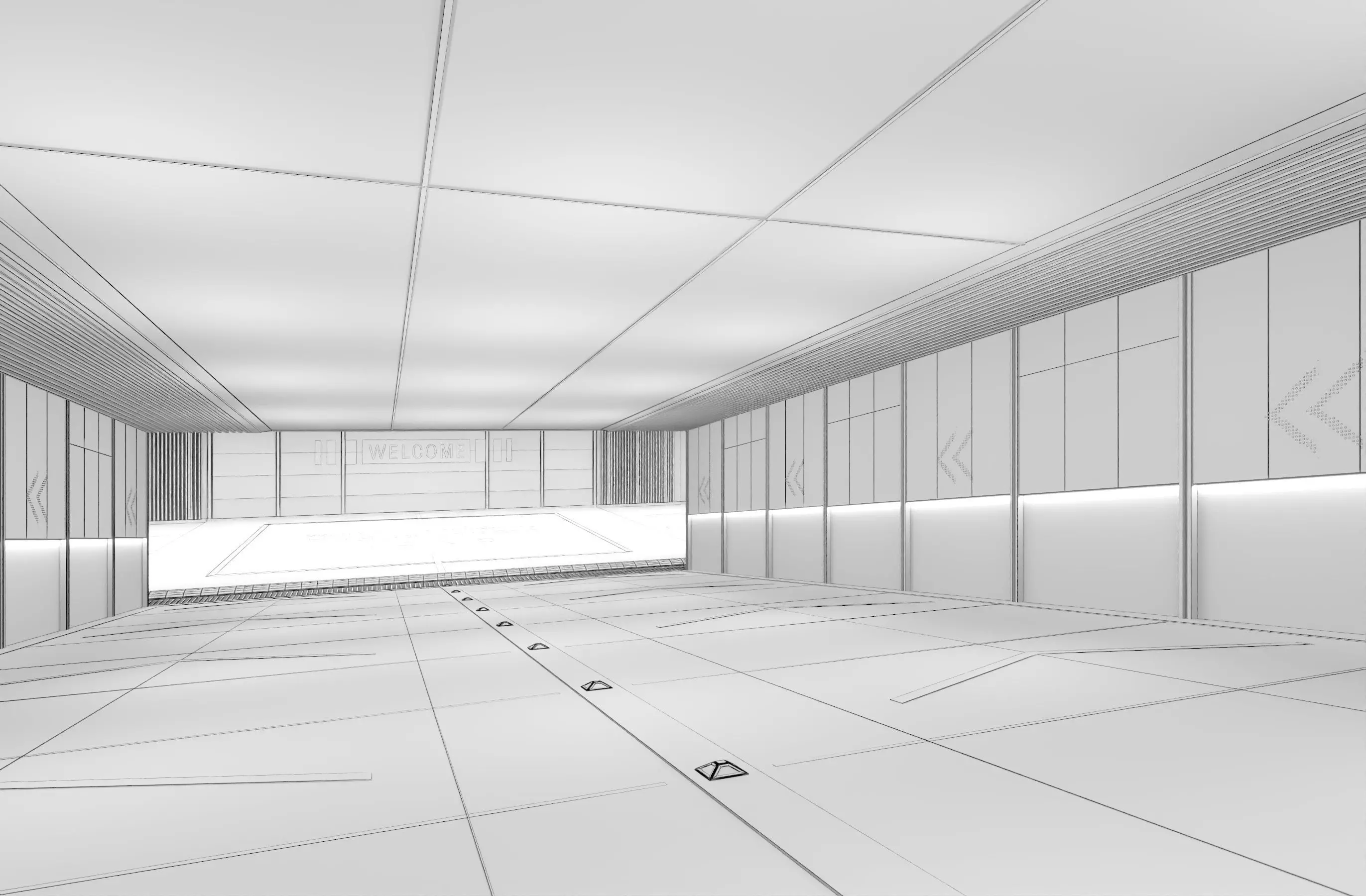 Modern Luxury Car Park - Garage Low-poly 3D model_16