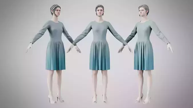 Dress 05 Weldon Blue