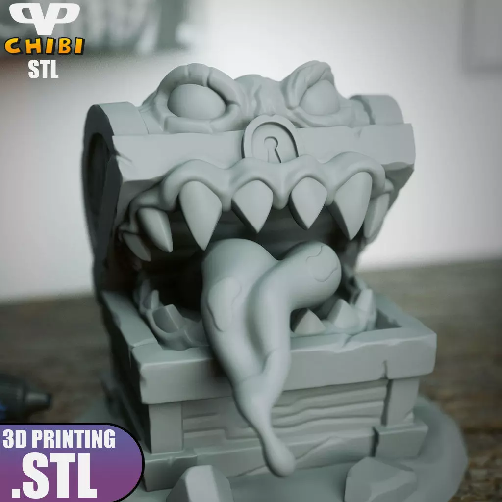 Mimic Chibi STL for 3D Printing ChibiSTL 3DXM 3D print model_3