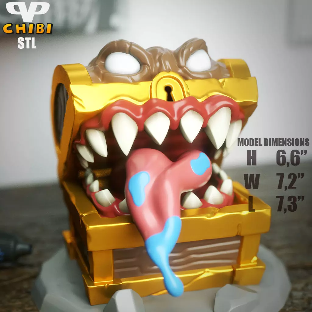 Mimic Chibi STL for 3D Printing ChibiSTL 3DXM 3D print model_5