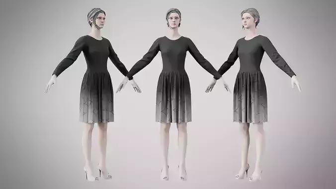 Dress 05 Charleston Green With Design