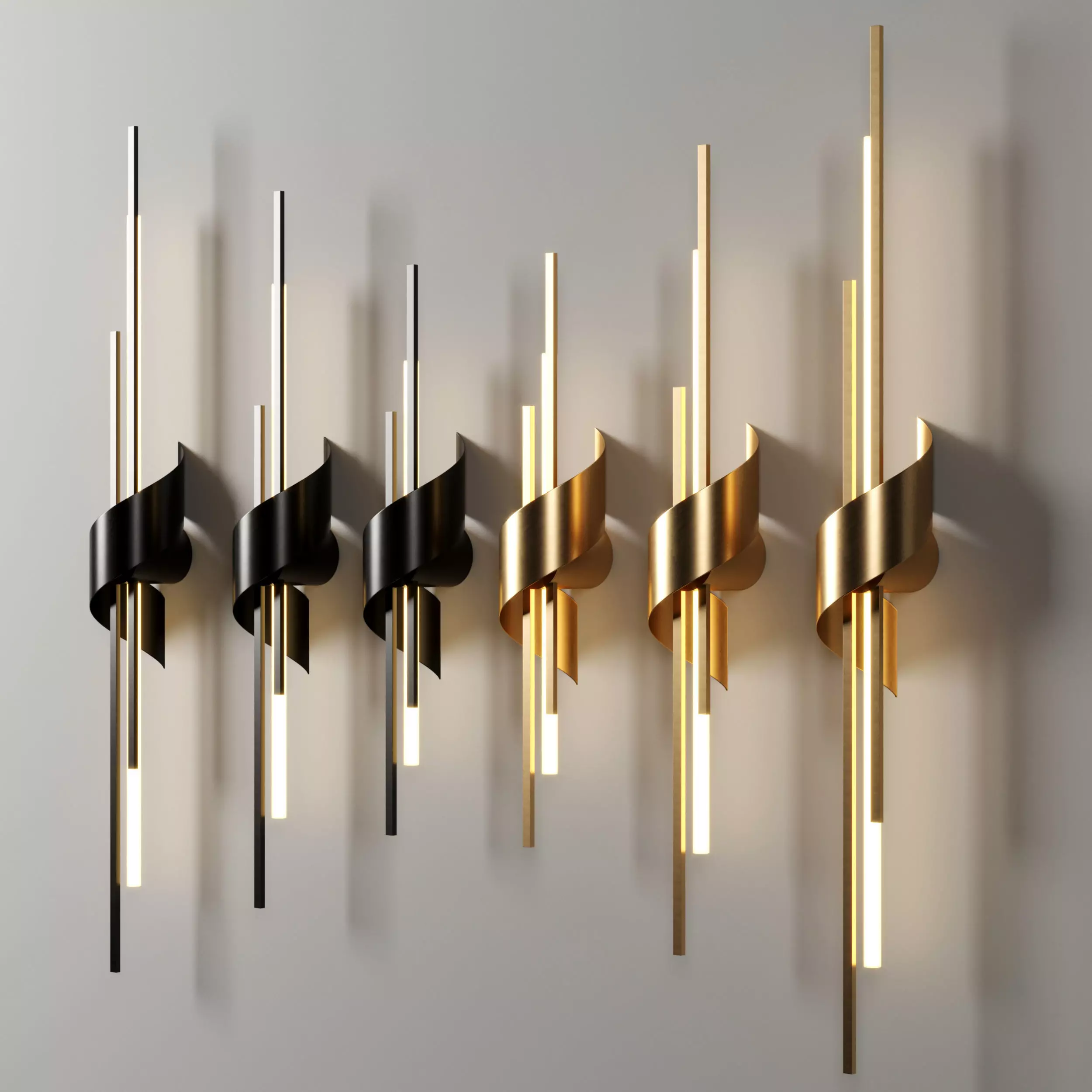 lampatron TINUS BEND wall light  Low-poly 3D model_2