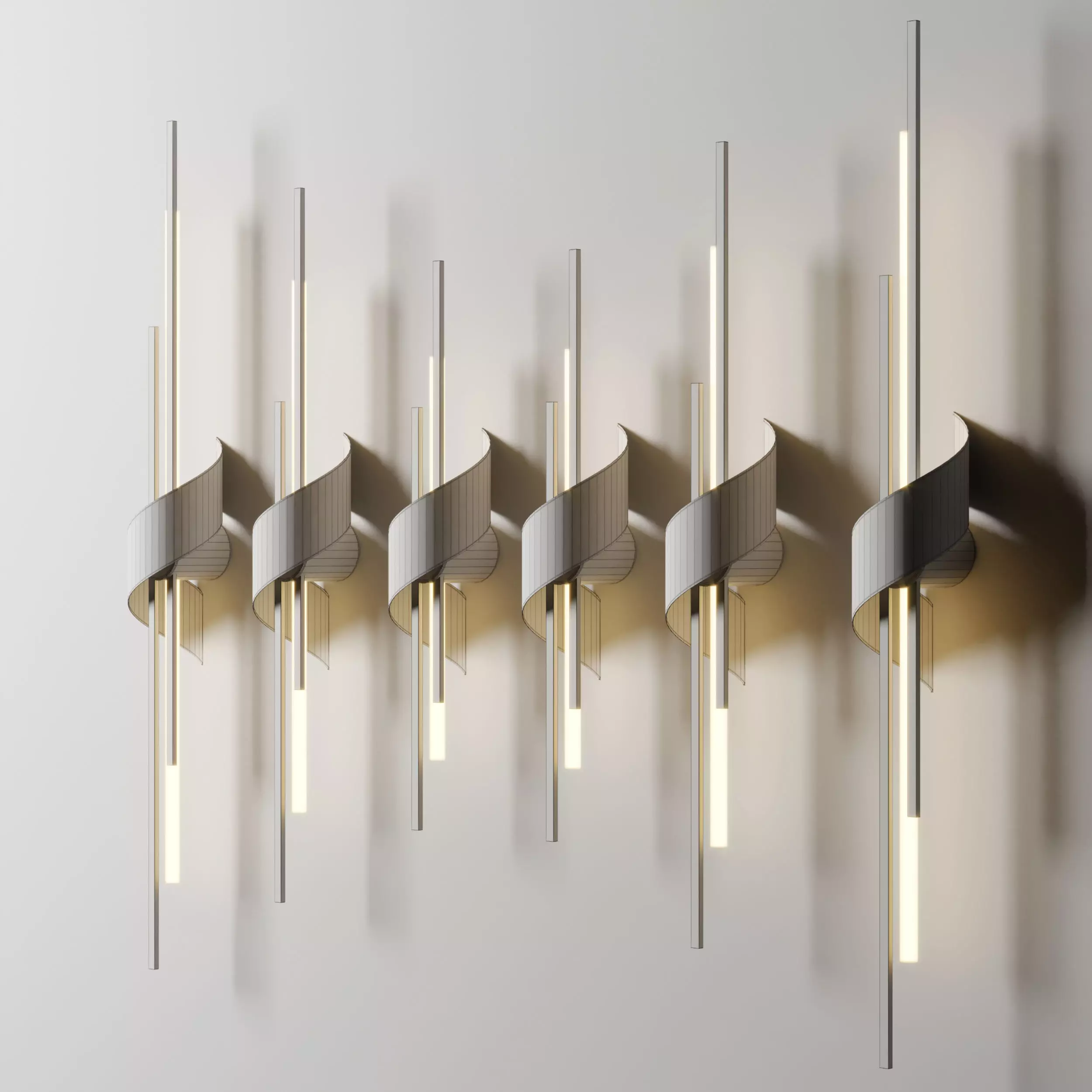 lampatron TINUS BEND wall light  Low-poly 3D model_5