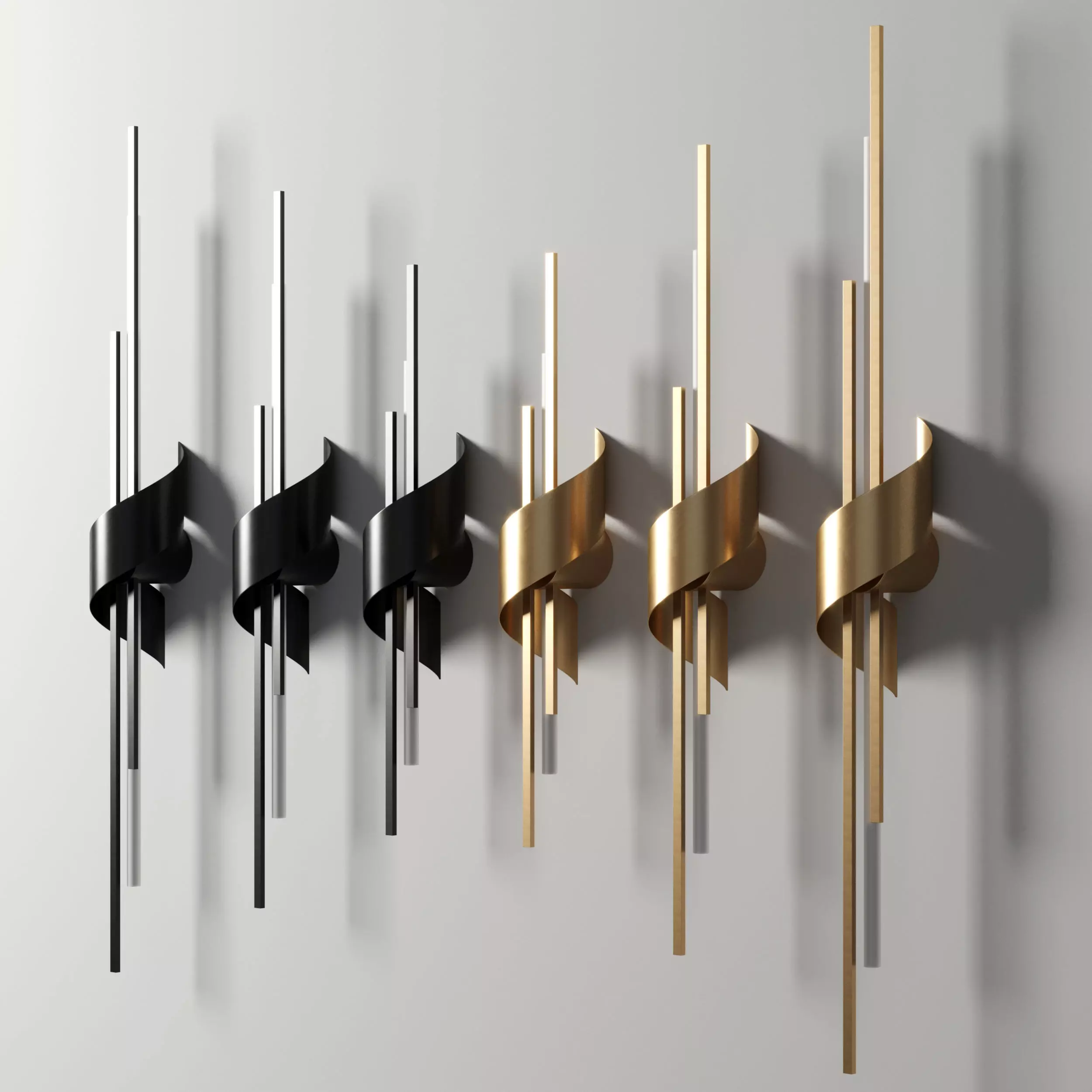 lampatron TINUS BEND wall light  Low-poly 3D model_3