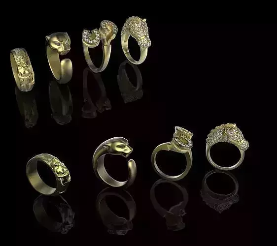 Unique Ring models - 4 in 1 Package