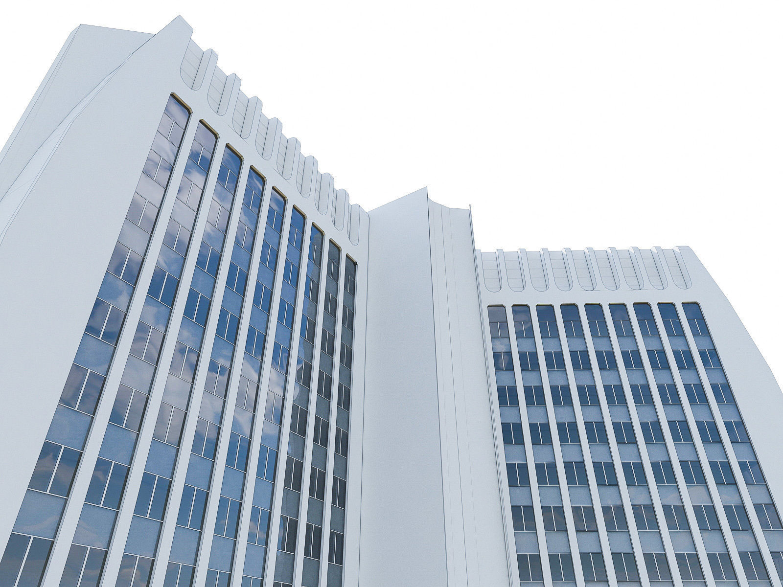La Defense Buildings Collection Low-poly 3D model_25