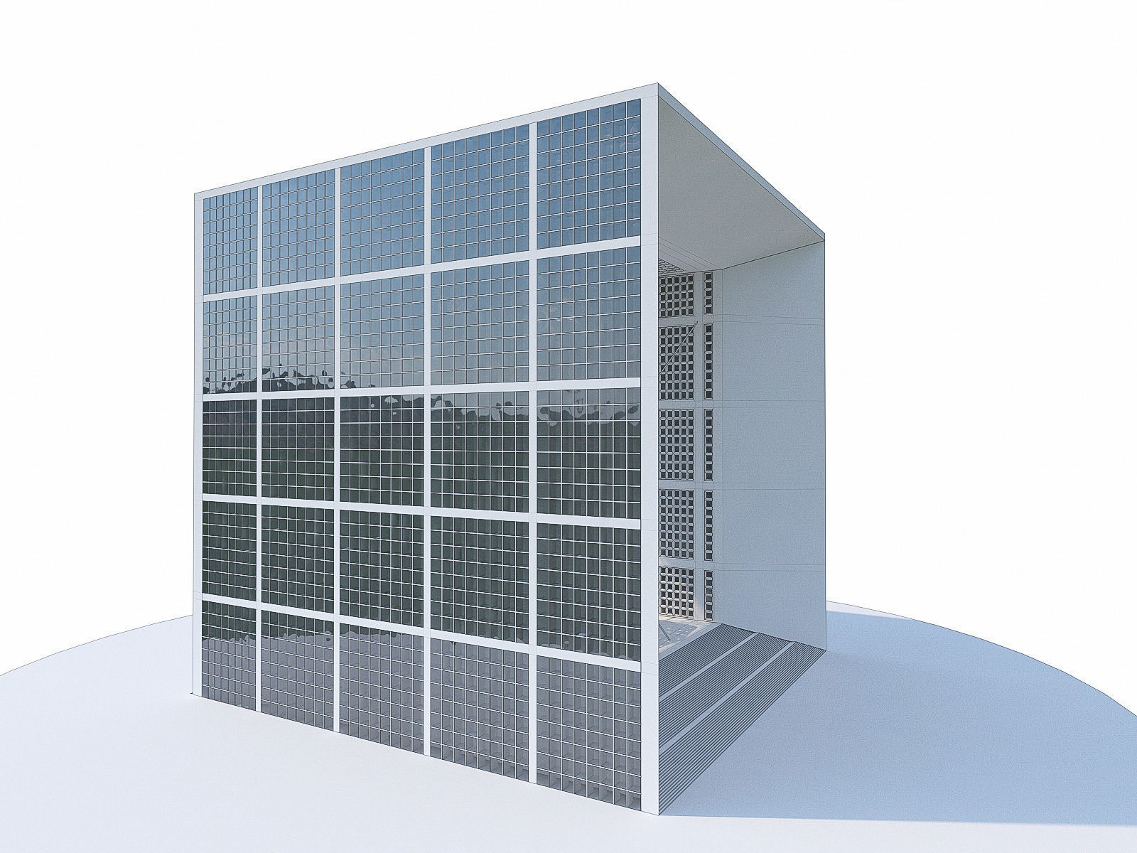 La Defense Buildings Collection Low-poly 3D model_14