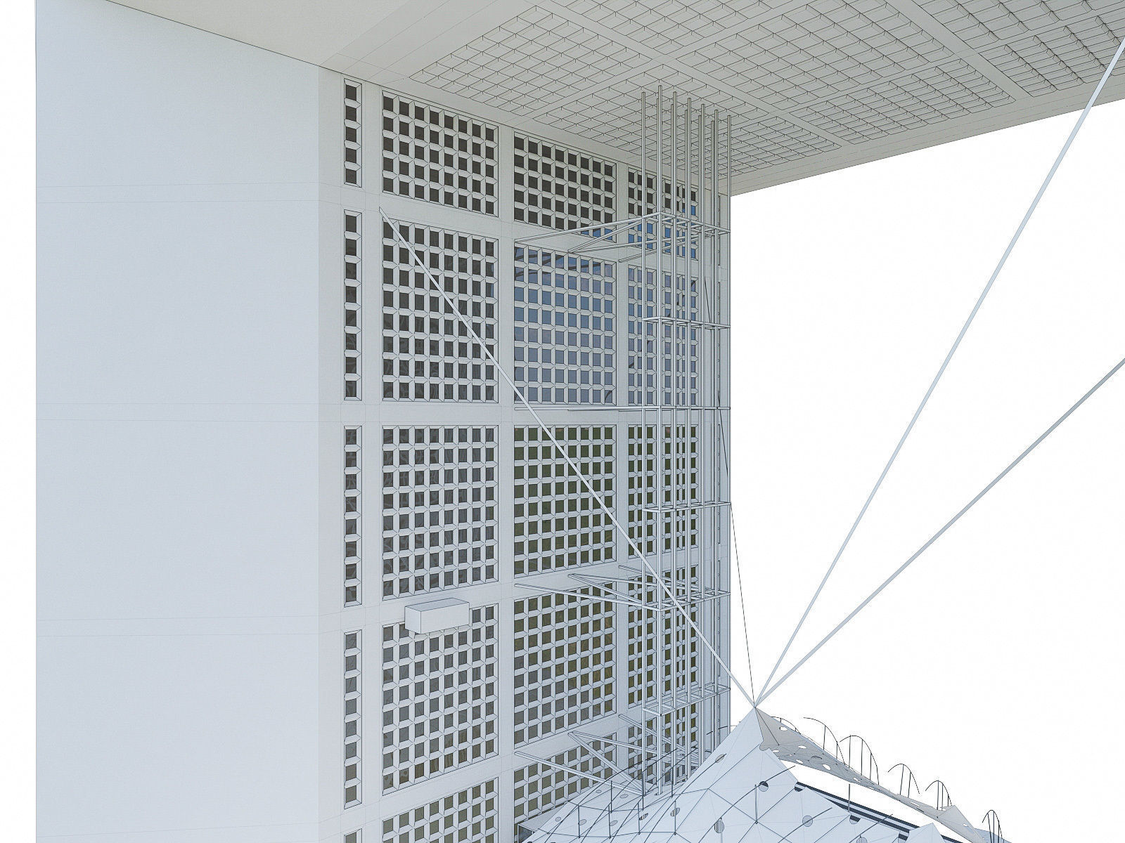 La Defense Buildings Collection Low-poly 3D model_16