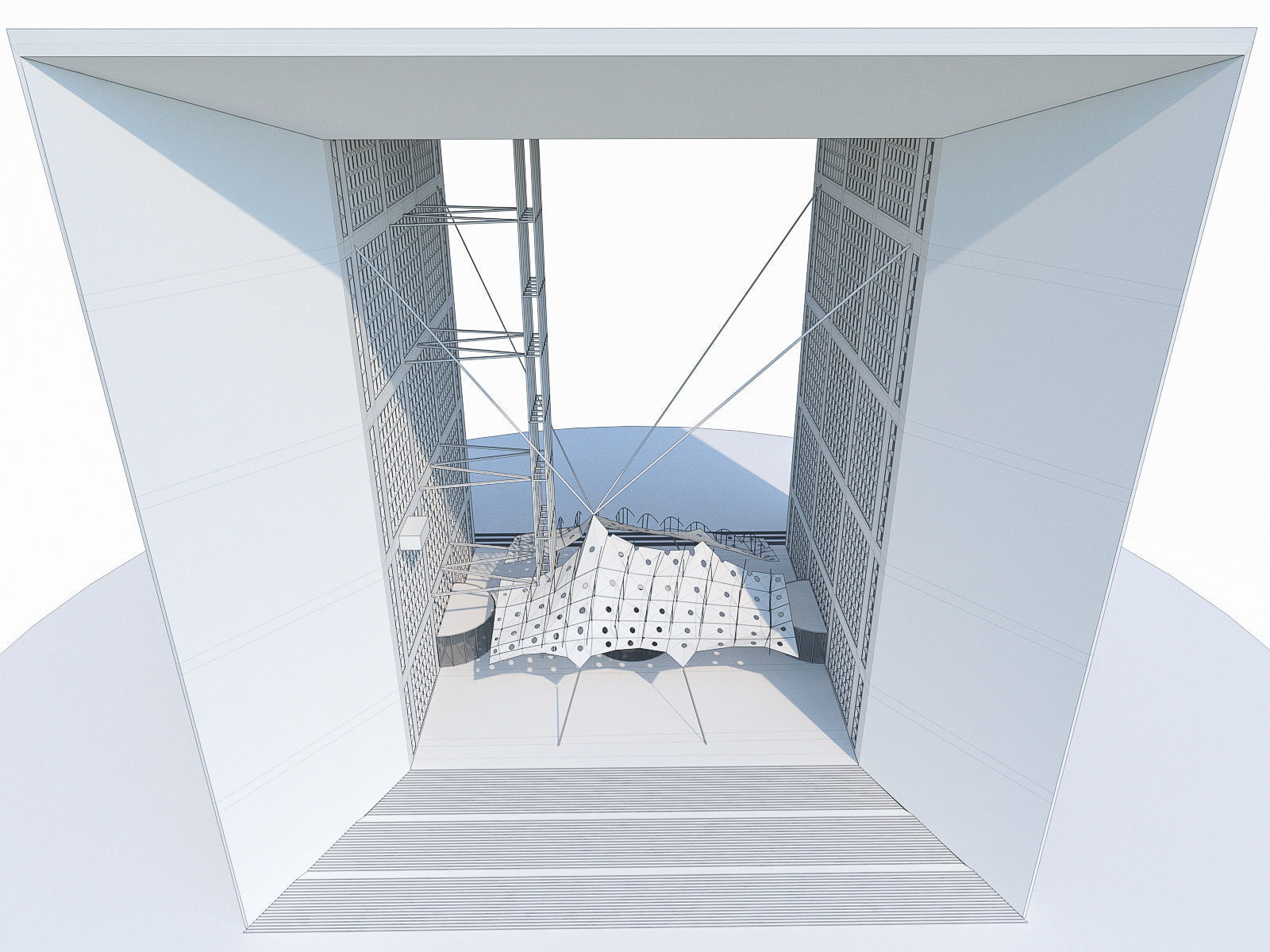 La Defense Buildings Collection Low-poly 3D model_13