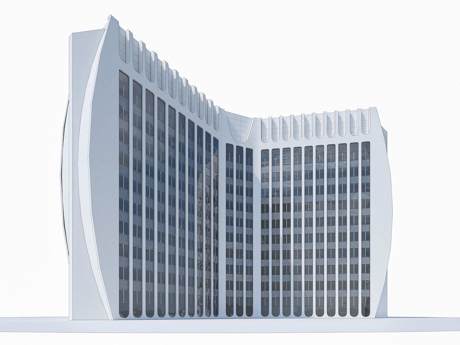 La Defense Buildings Collection Low-poly 3D model_21