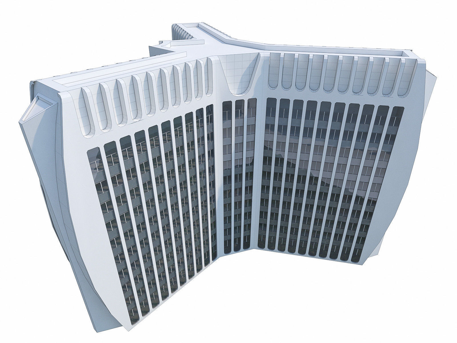 La Defense Buildings Collection Low-poly 3D model_23