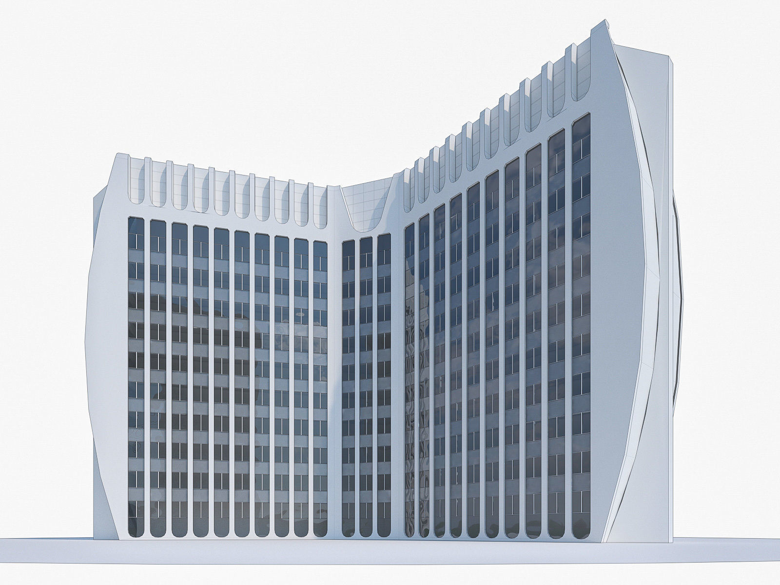La Defense Buildings Collection Low-poly 3D model_19