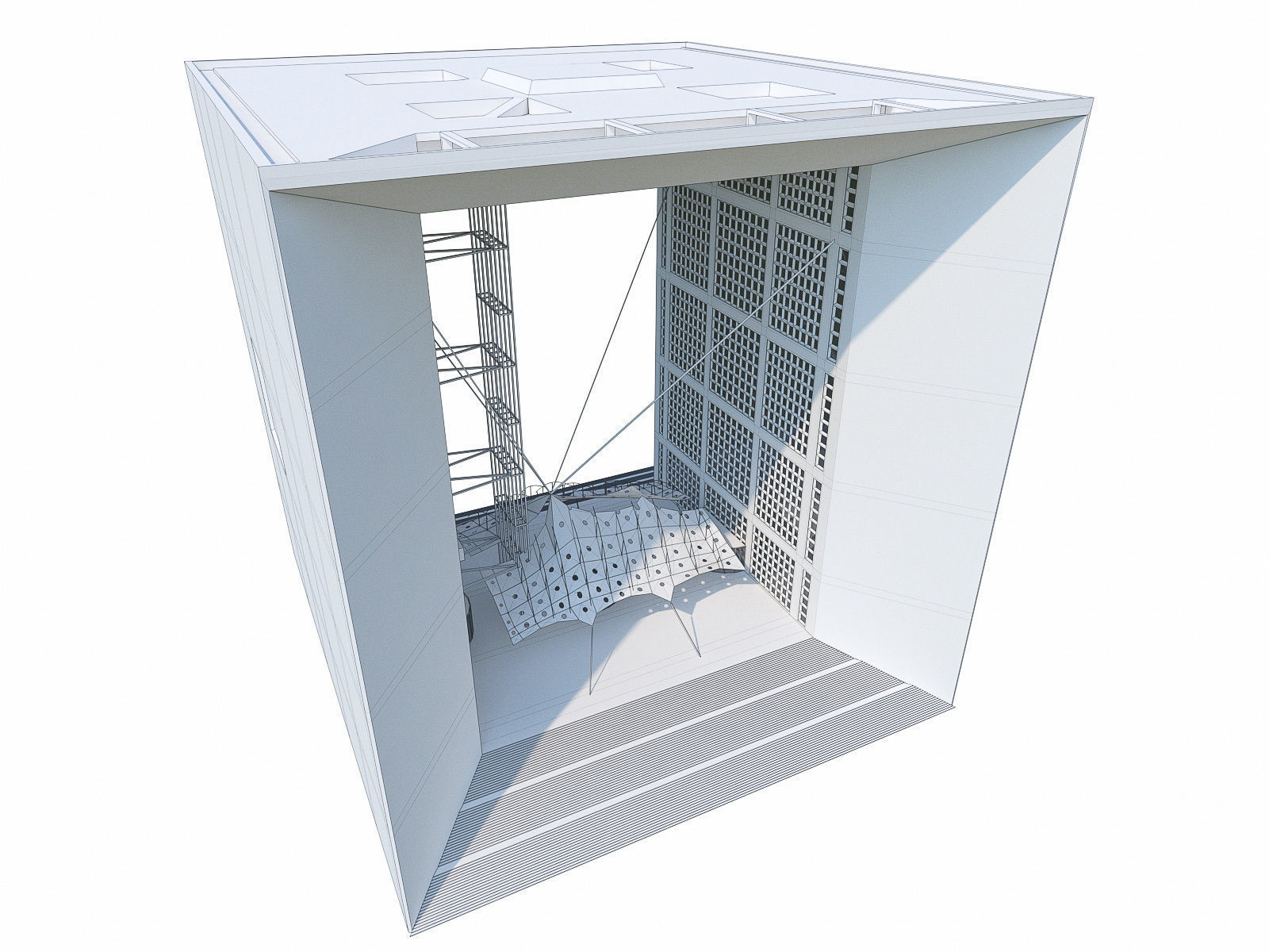 La Defense Buildings Collection Low-poly 3D model_15