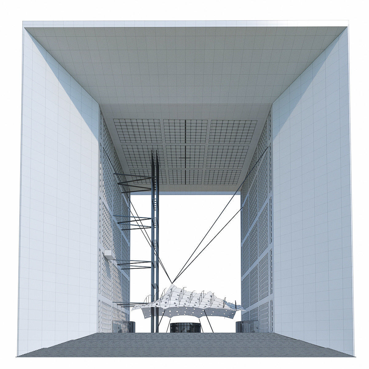 La Defense Buildings Collection Low-poly 3D model_12