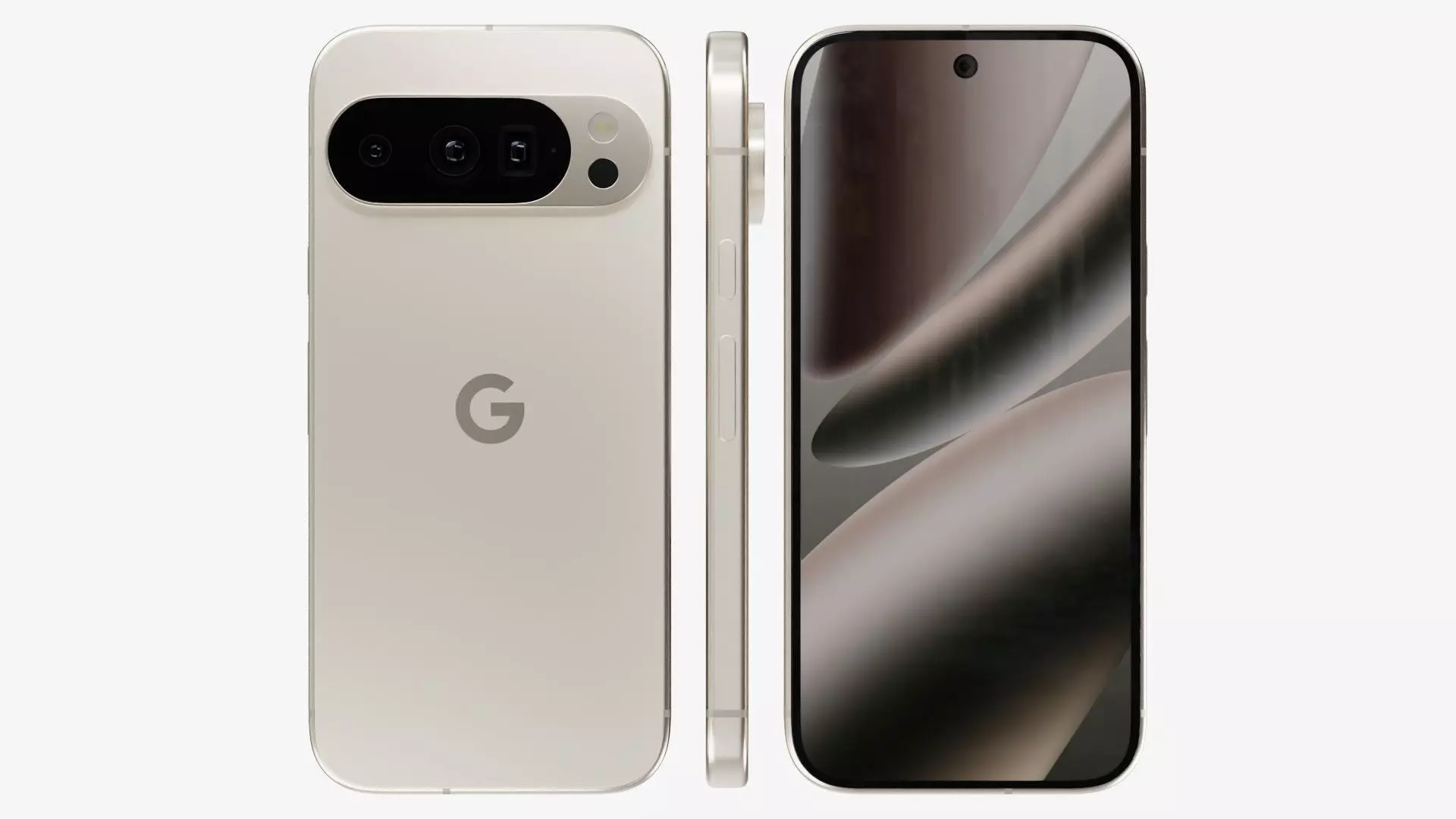 Google Pixel 10 Pro Porcelain Low-poly 3D model_2