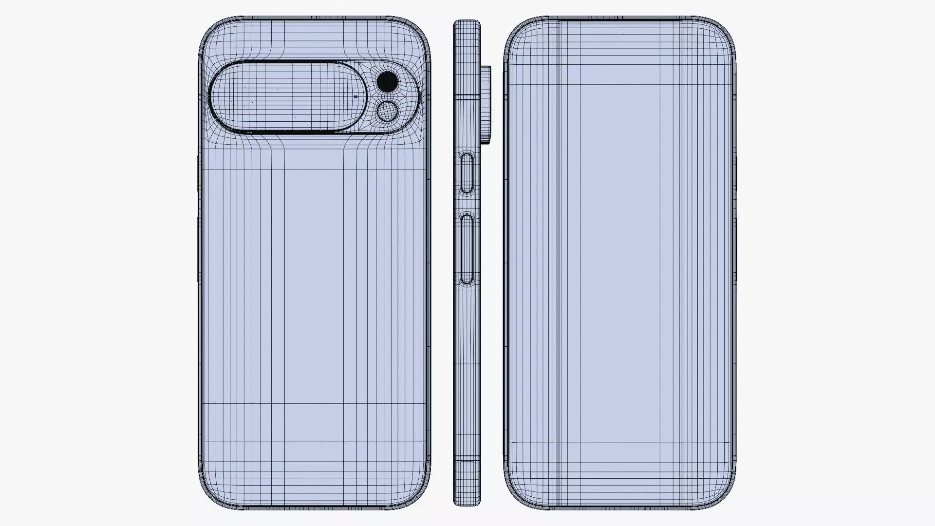 Google Pixel 10 Pro Porcelain Low-poly 3D model_13