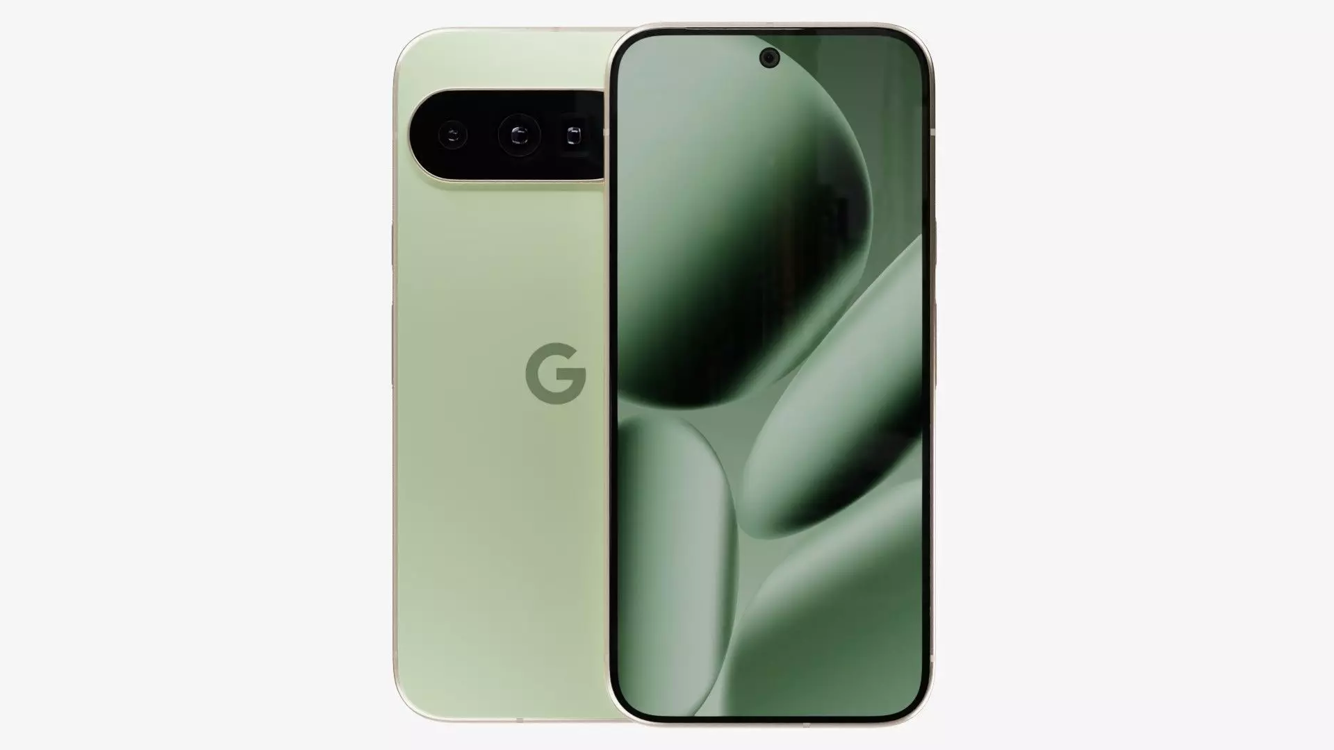 Google Pixel 10 Pro XL Jade Low-poly 3D model_1