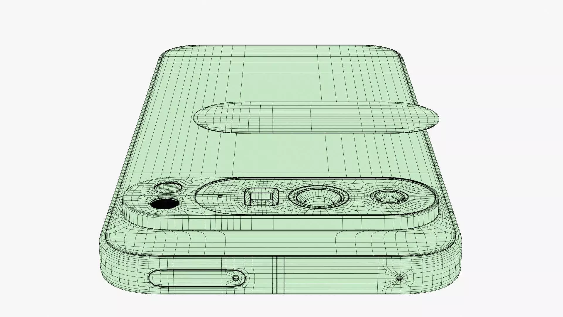 Google Pixel 10 Pro XL Jade Low-poly 3D model_17